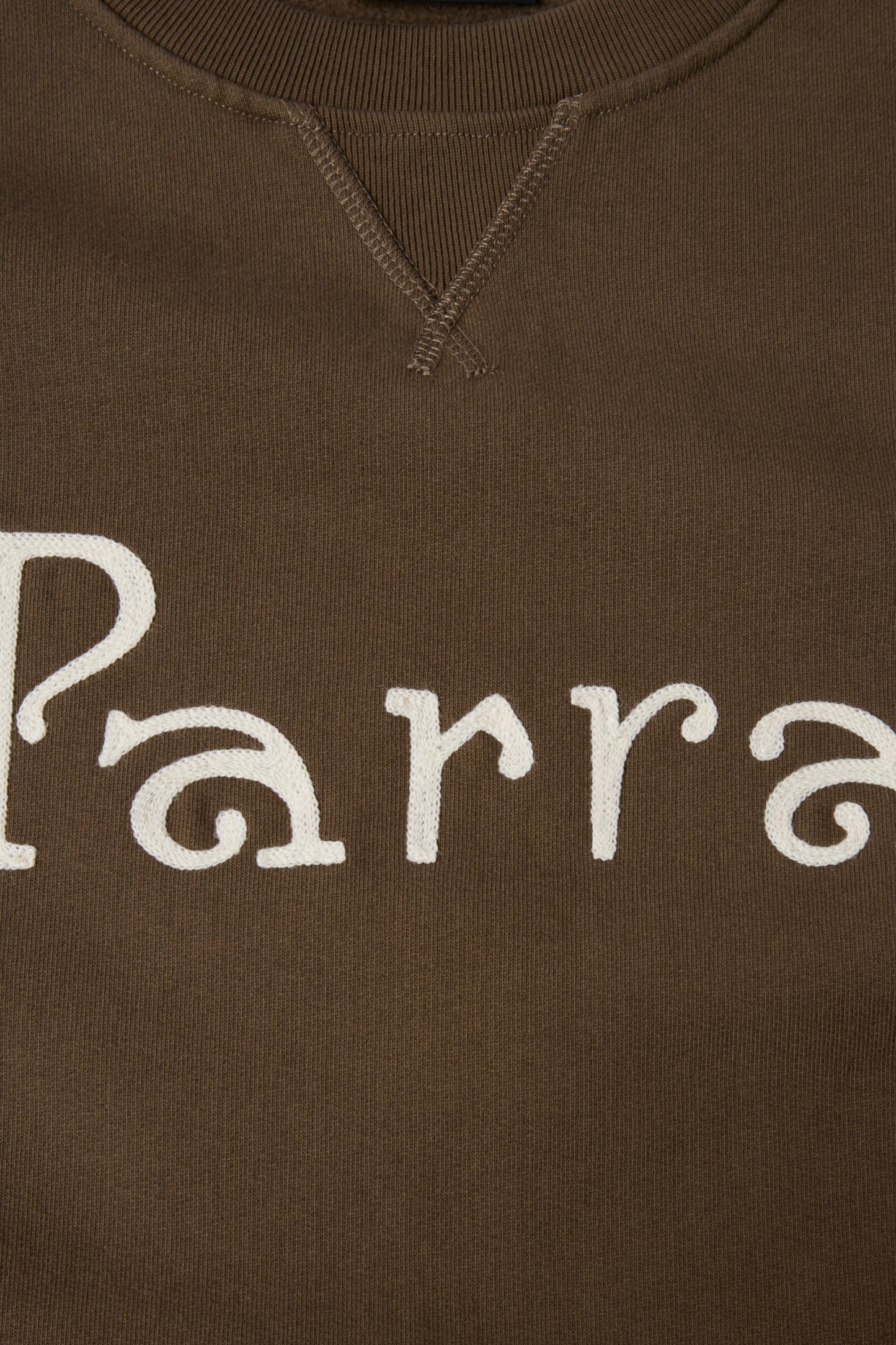By Parra - Weird Trad Logo Crew Neck Sweatshirt (Brown)