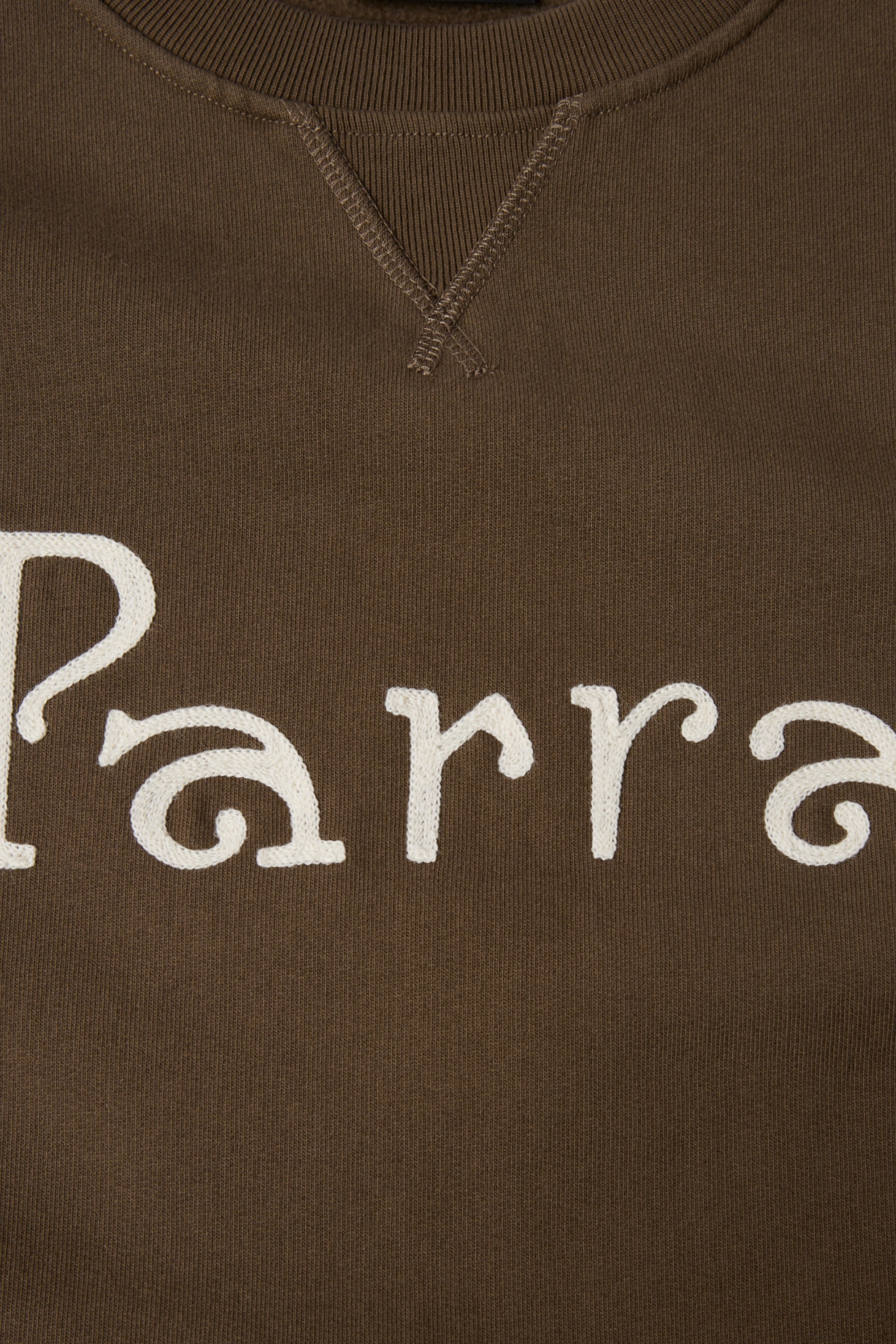 By Parra - Weird Trad Logo Crew Neck Sweatshirt (Brown)