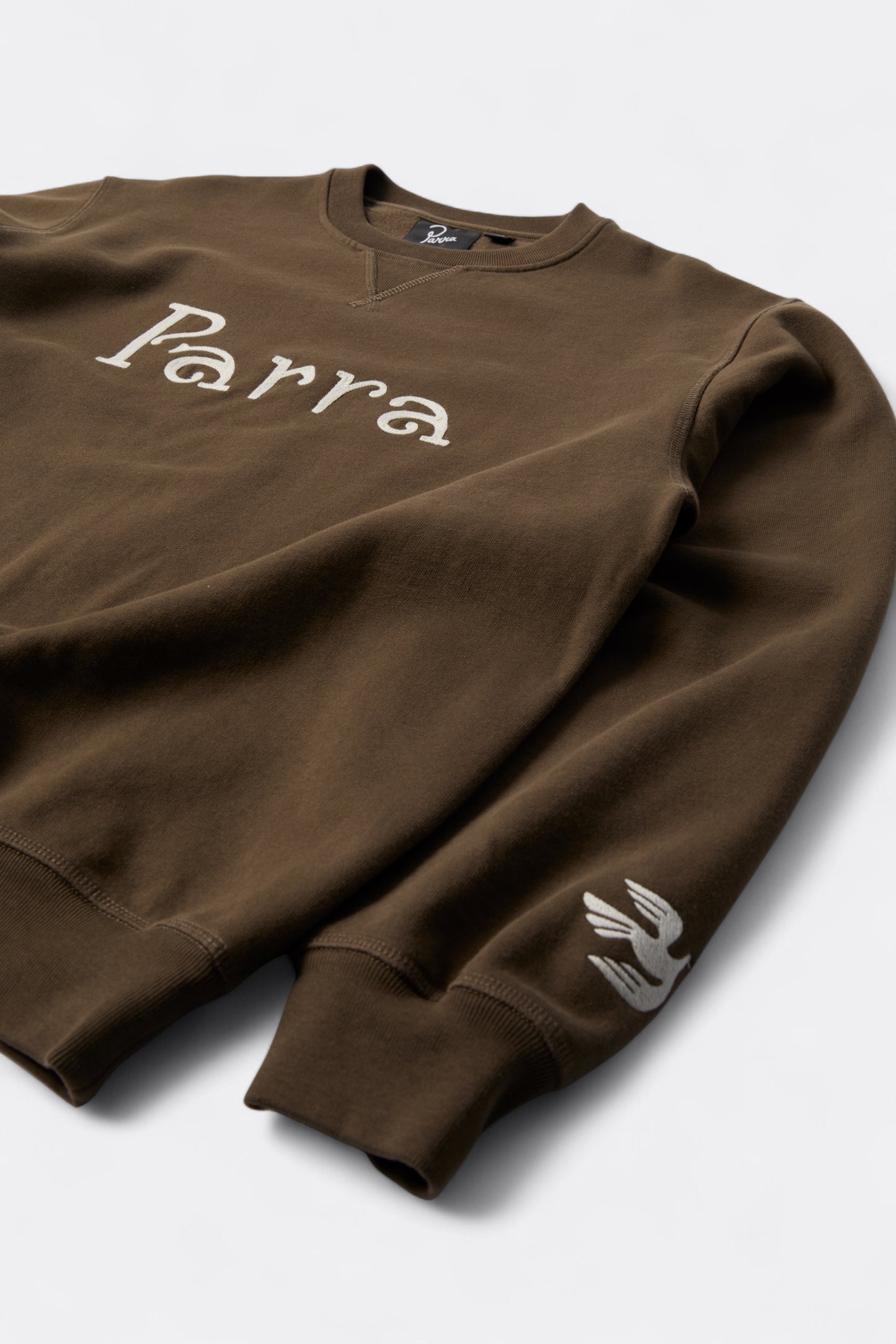 By Parra - Weird Trad Logo Crew Neck Sweatshirt (Brown)