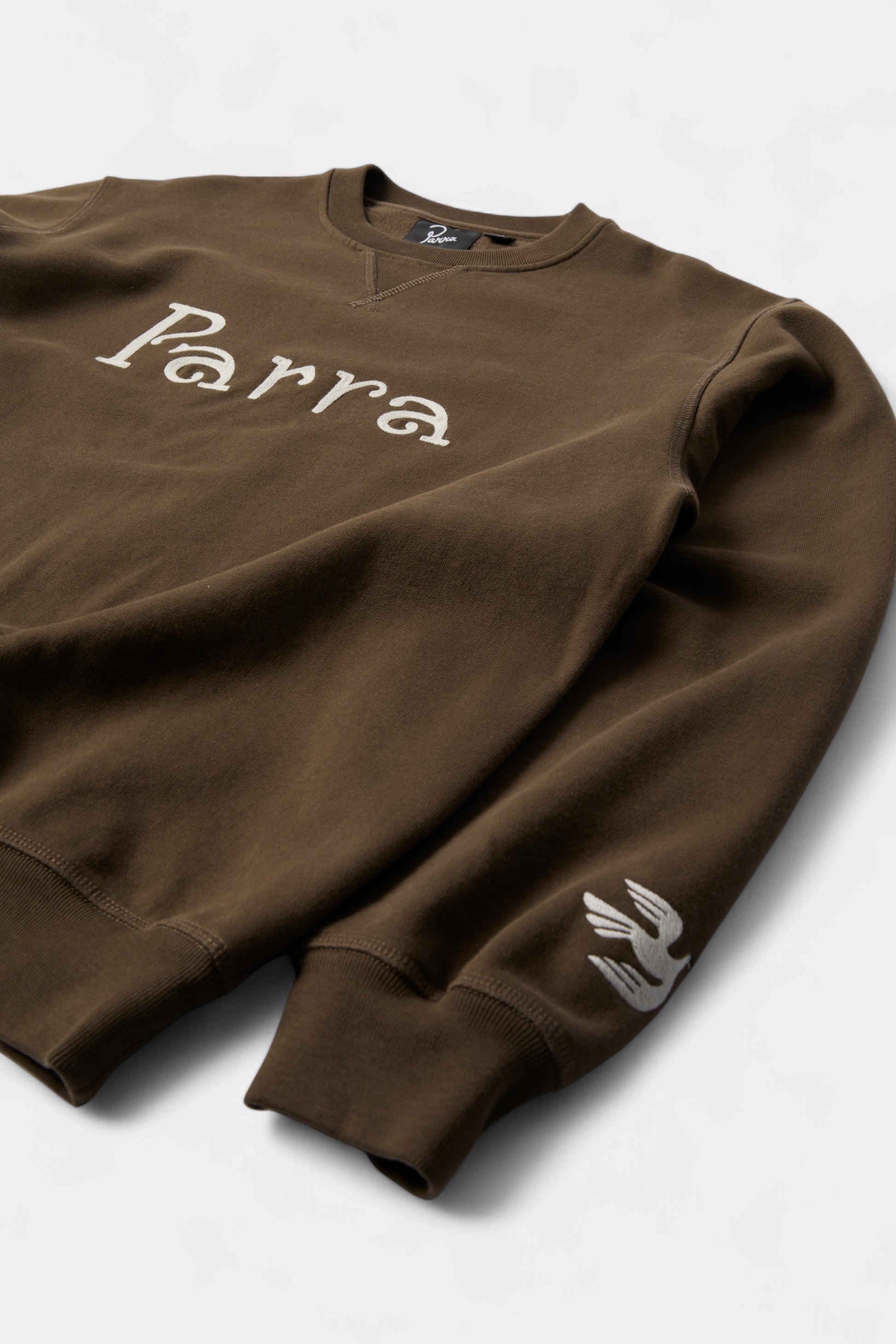 By Parra - Weird Trad Logo Crew Neck Sweatshirt (Brown)