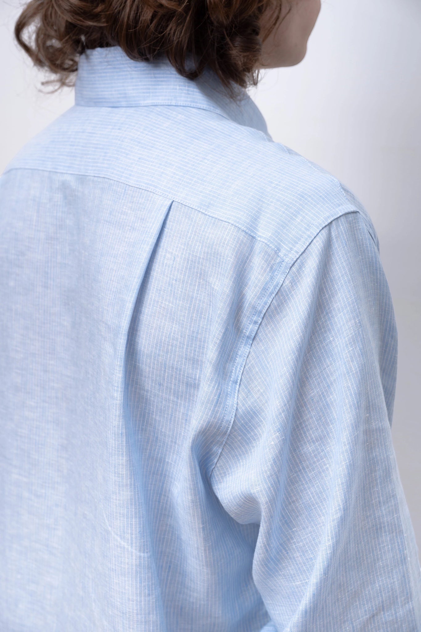 Camisas Manolo - Normal Shirt (Light Blue / White Stripes)