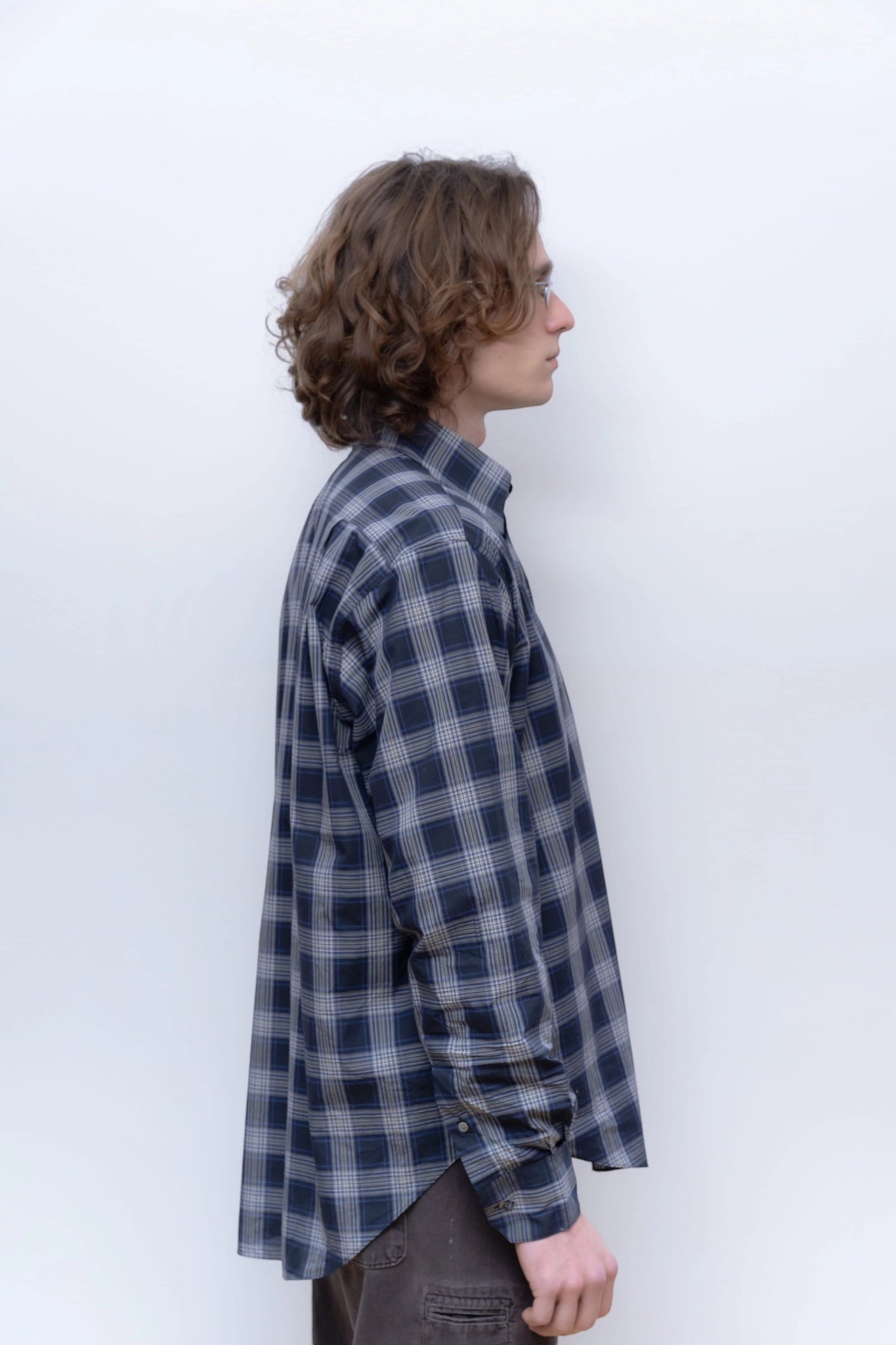 Camisas Manolo - Normal Shirt (Navy Blue / White Checks)