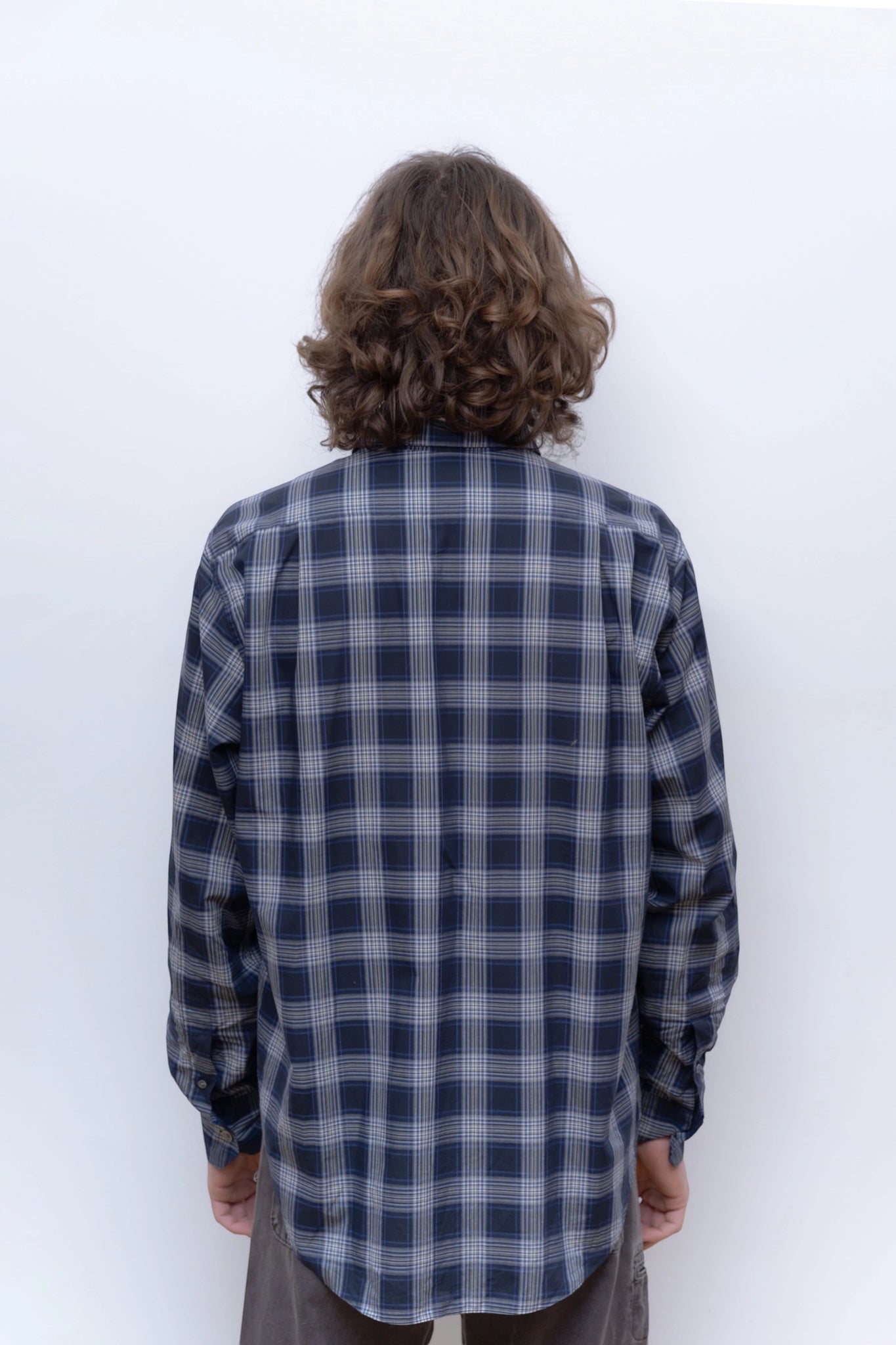 Camisas Manolo - Normal Shirt (Navy Blue / White Checks)