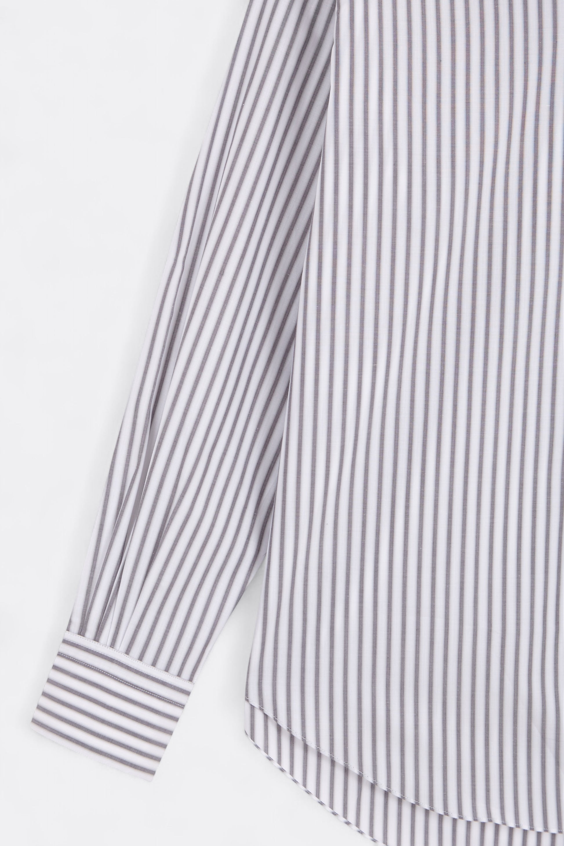 Camisas Manolo - Normal Shirt (White / Black Stripes)