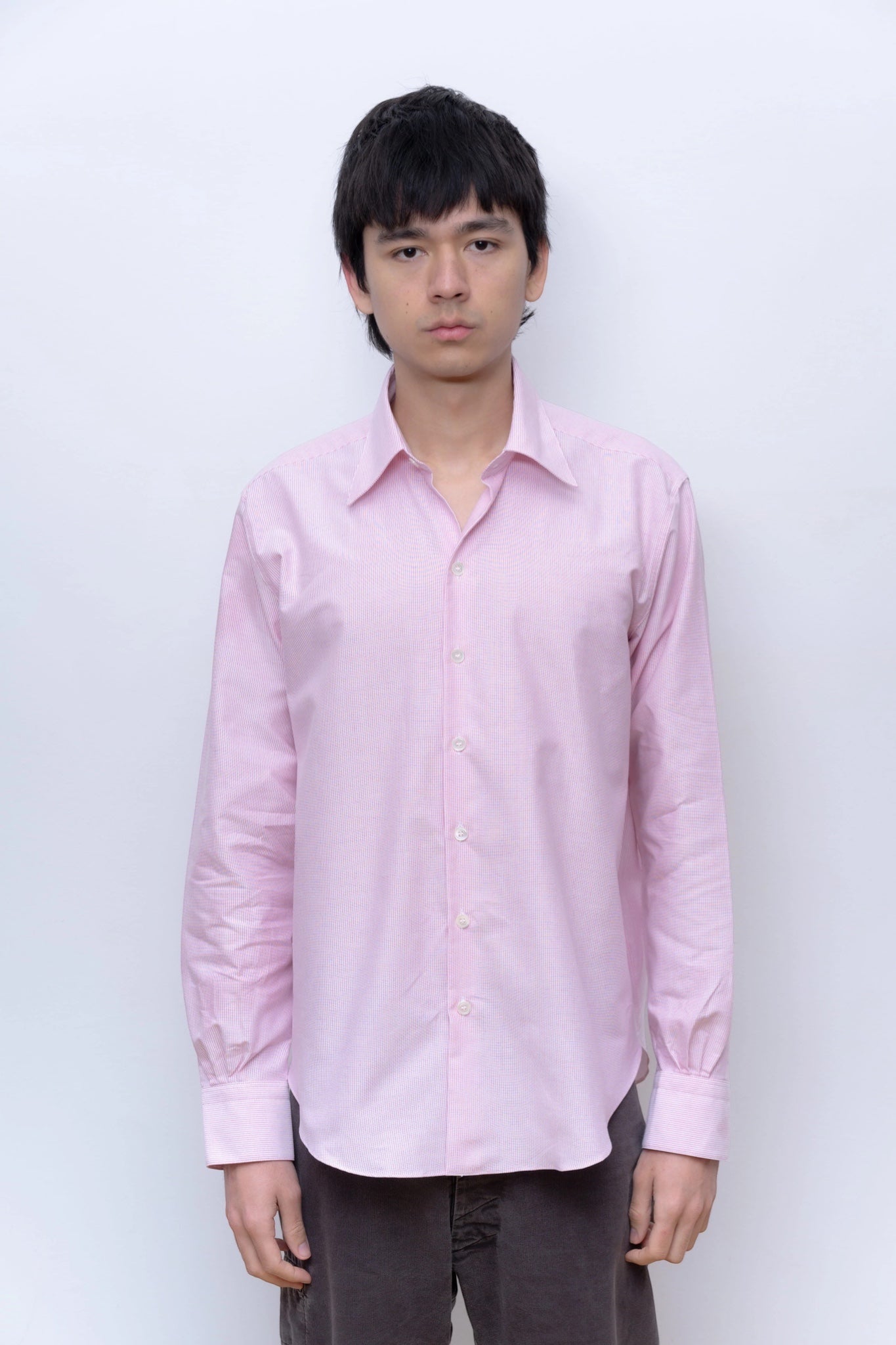 Camisas Manolo - Normal Shirt (White / Red Stripes)