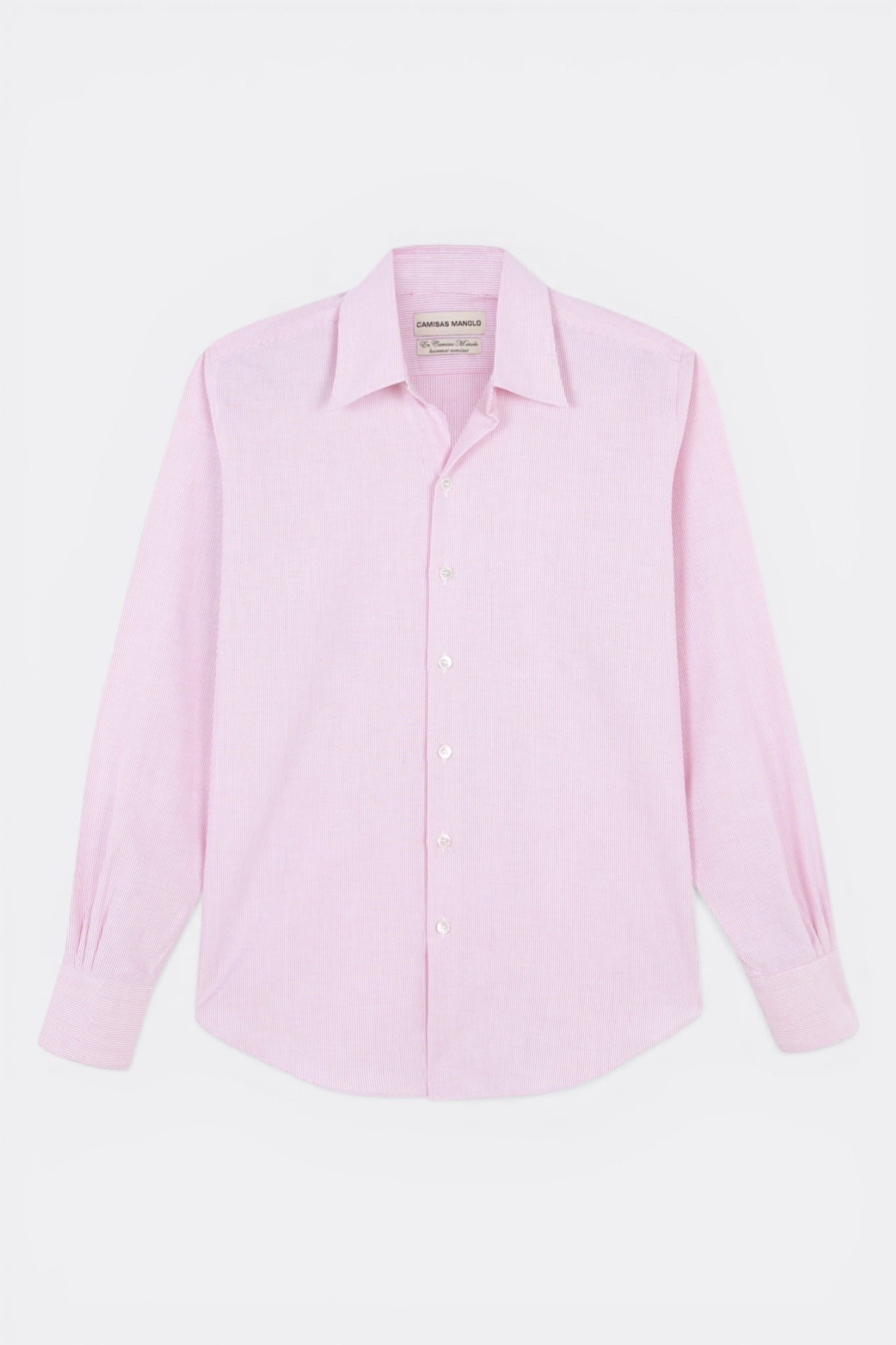 Camisas Manolo - Normal Shirt (White / Red Stripes)