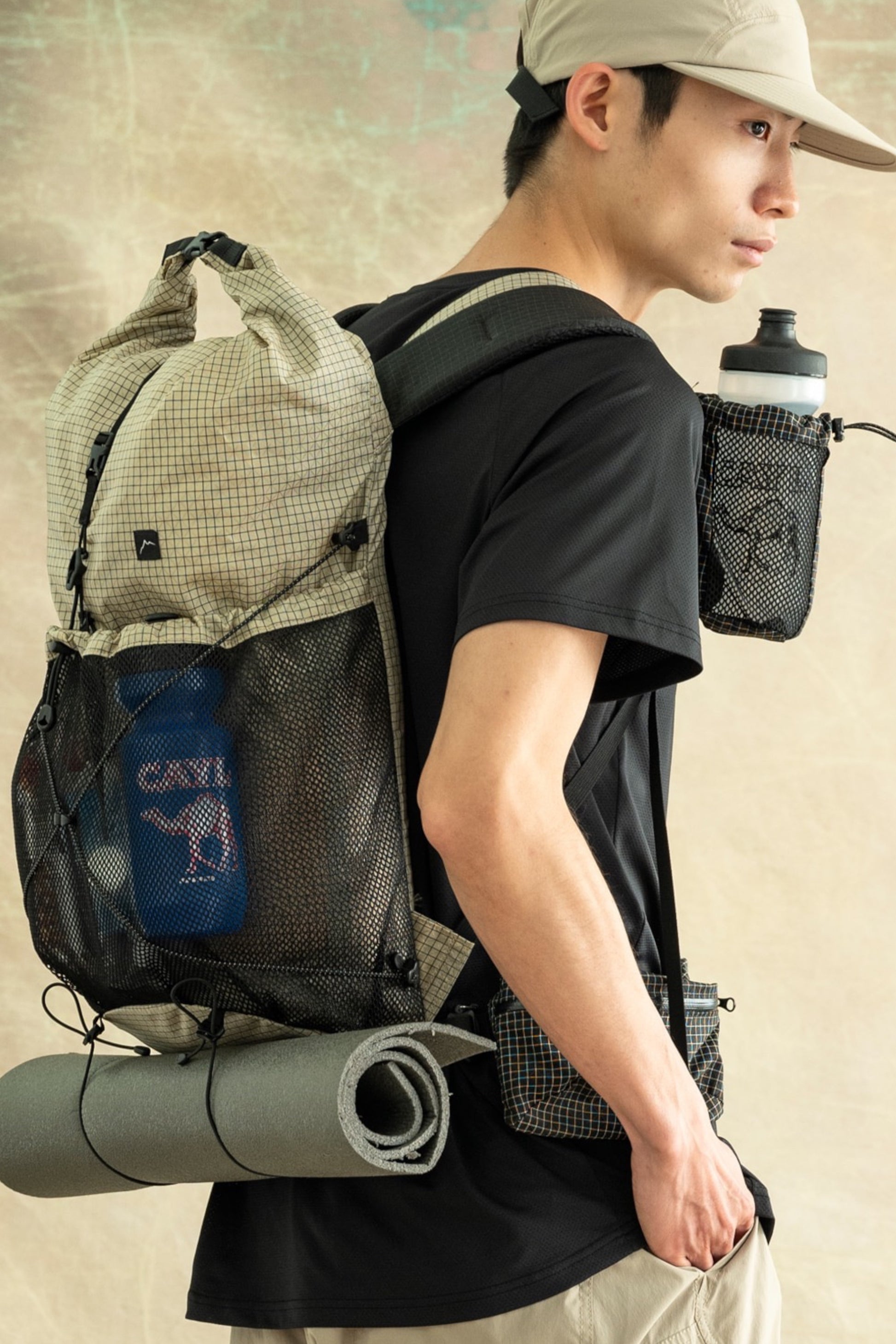CAYL - Gaya Rolltop Grid Mesh (Grid Black)