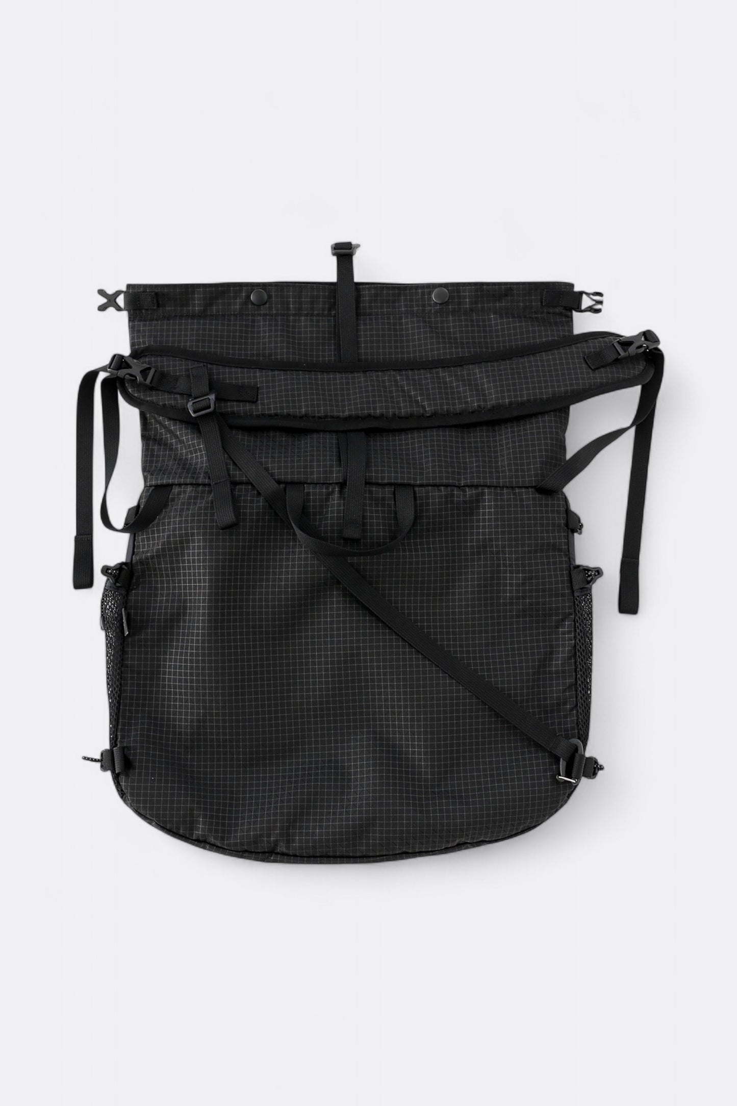CAYL - Rolltop Cross Bag (B-Grid Black)