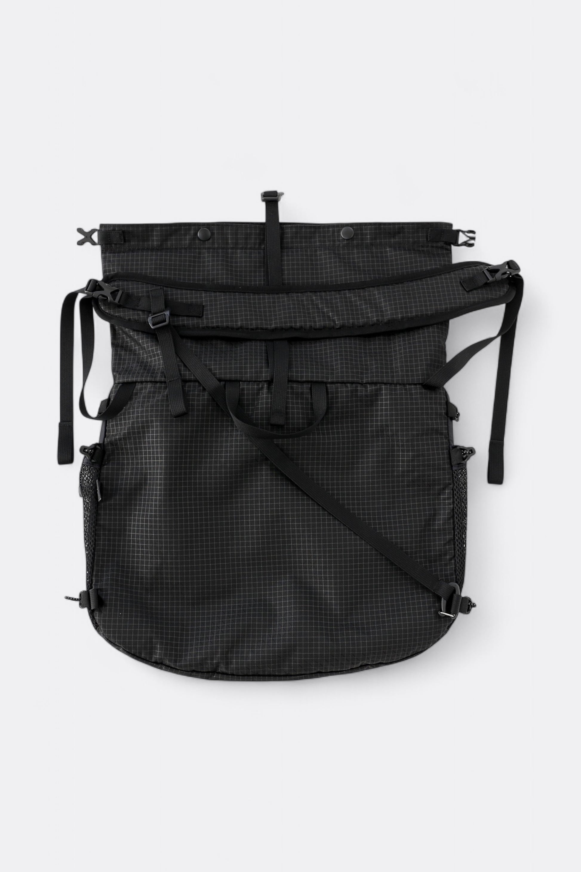 CAYL - Rolltop Cross Bag (B-Grid Black)