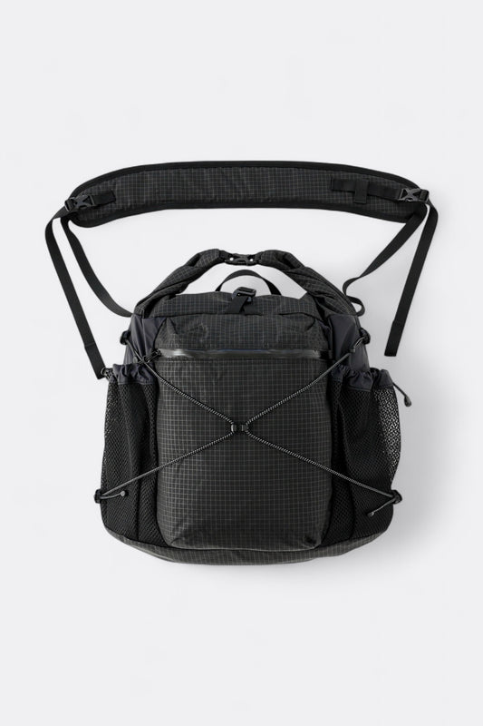CAYL - Rolltop Cross Bag (B-Grid Black)