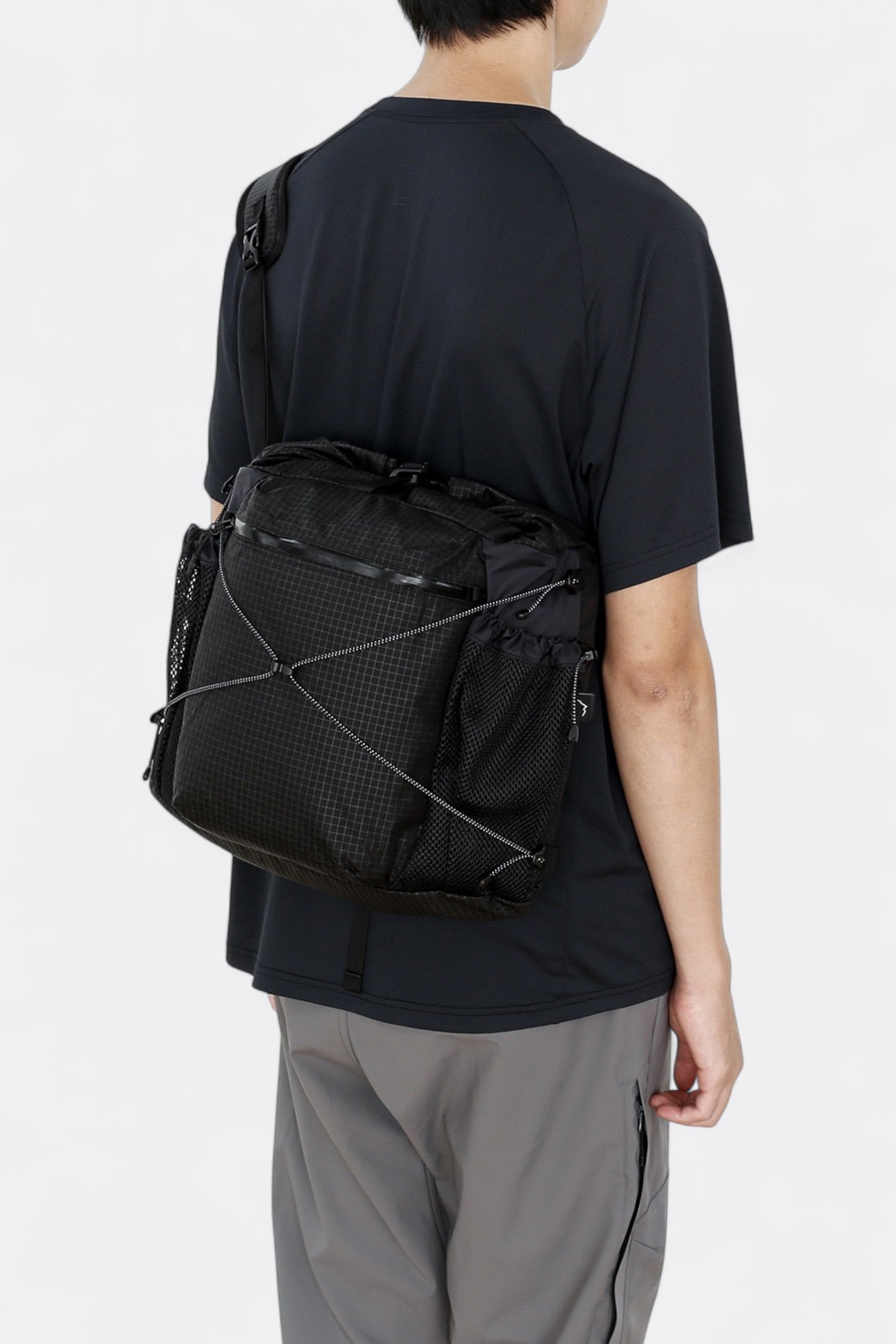 CAYL - Rolltop Cross Bag (B-Grid Black)