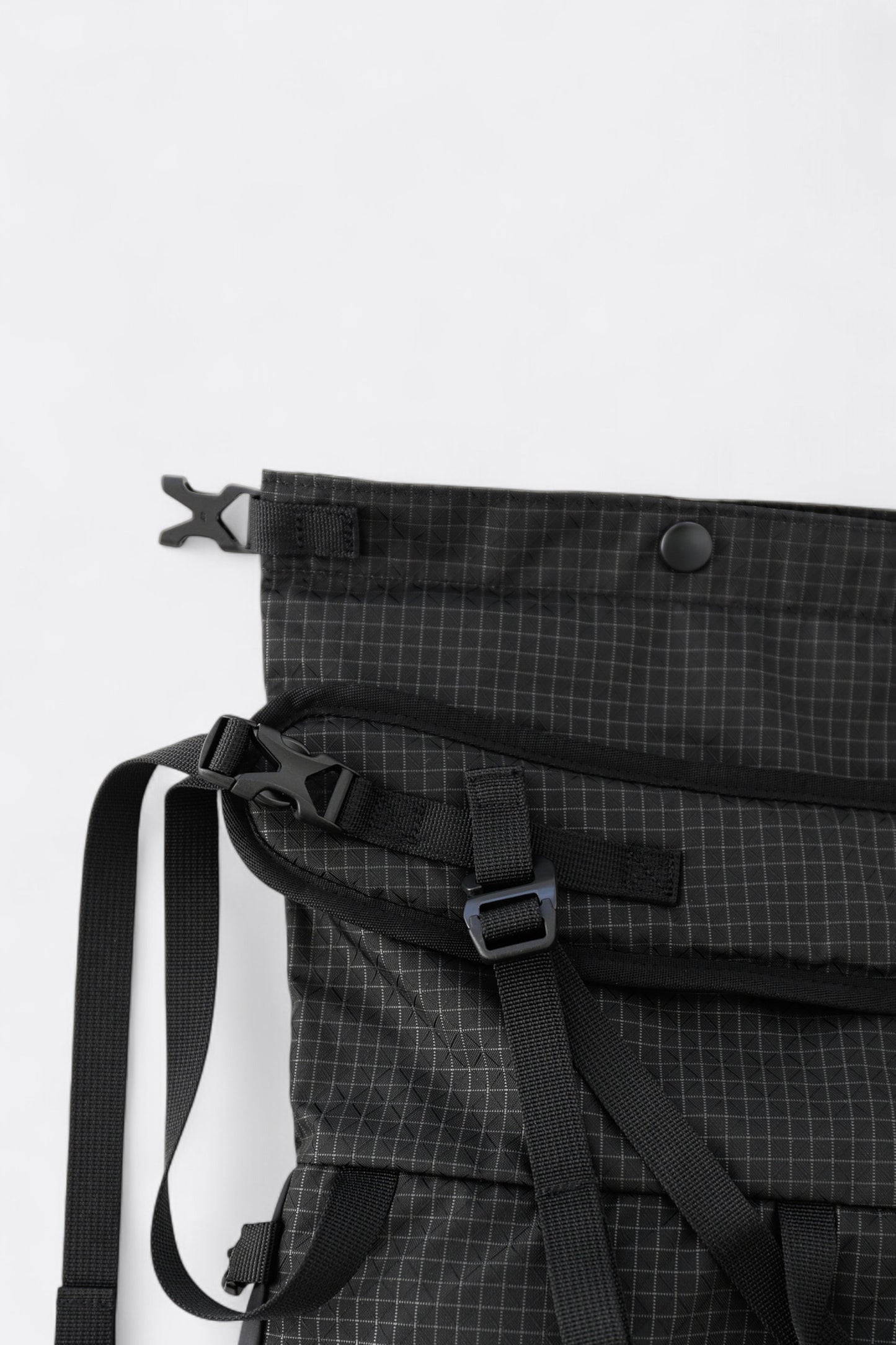 CAYL - Rolltop Cross Bag (B-Grid Black)