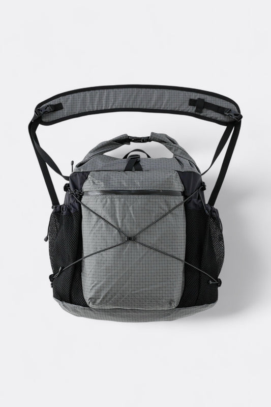 CAYL - Rolltop Cross Bag (B-Grid Grey)
