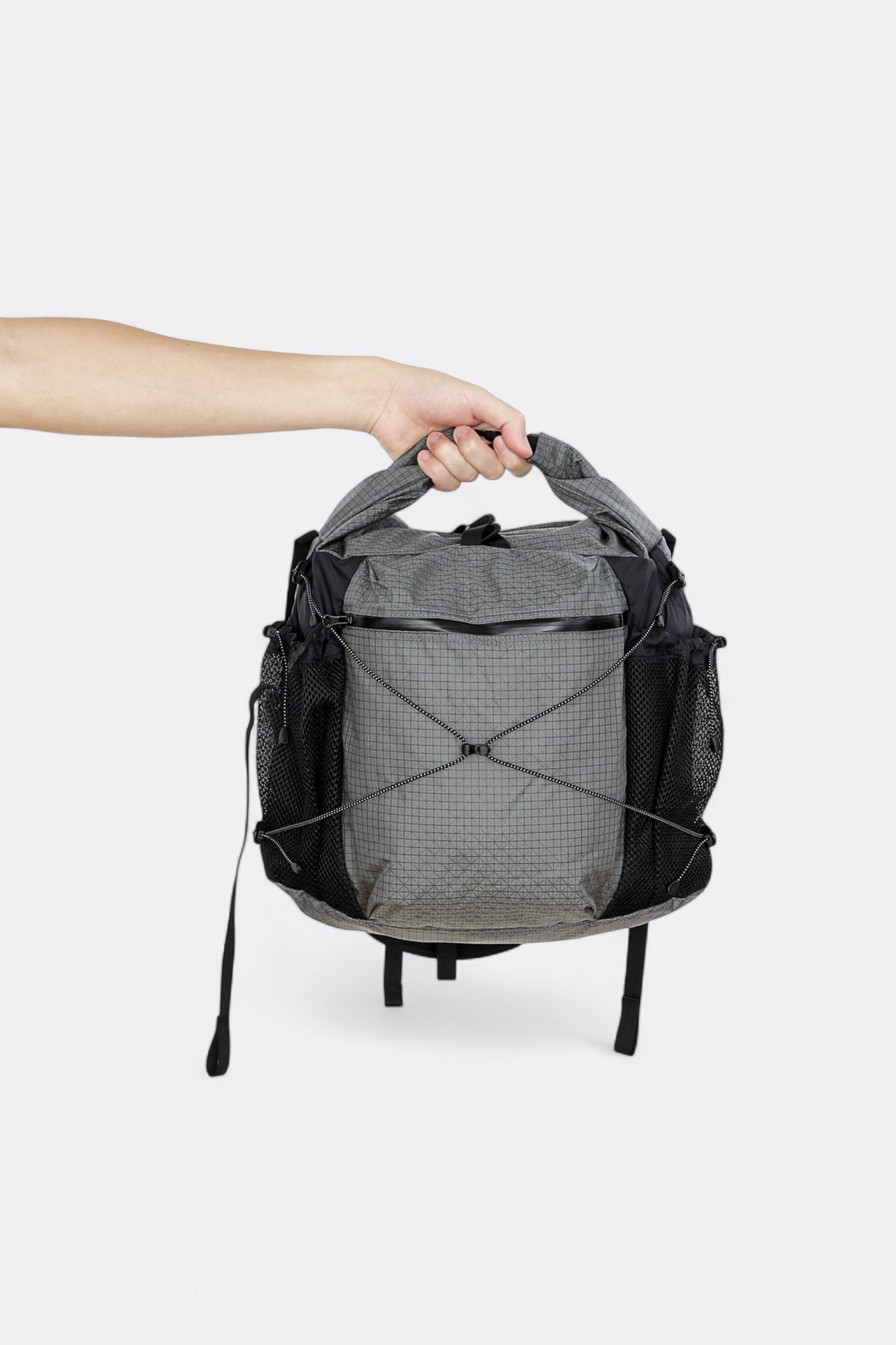 CAYL - Rolltop Cross Bag (B-Grid Grey)