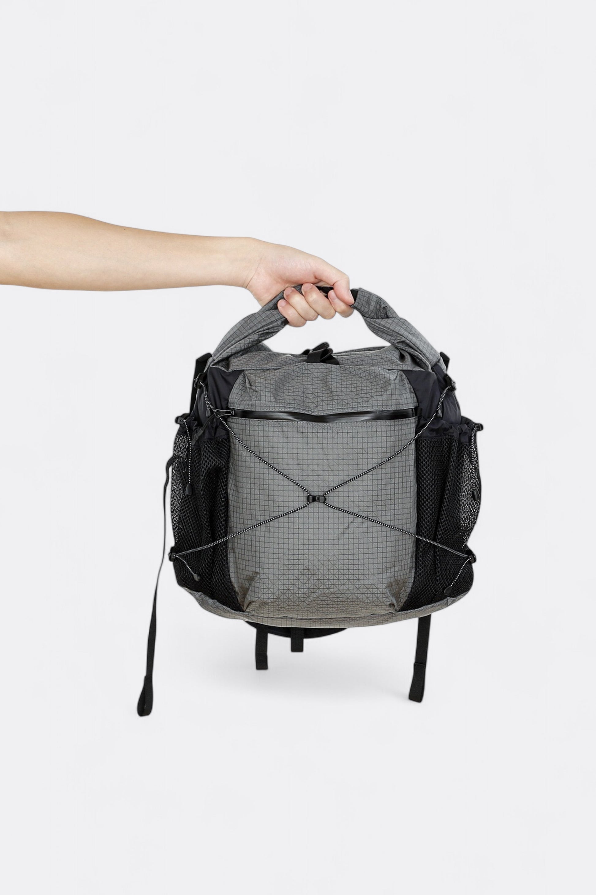 CAYL - Rolltop Cross Bag (B-Grid Grey)