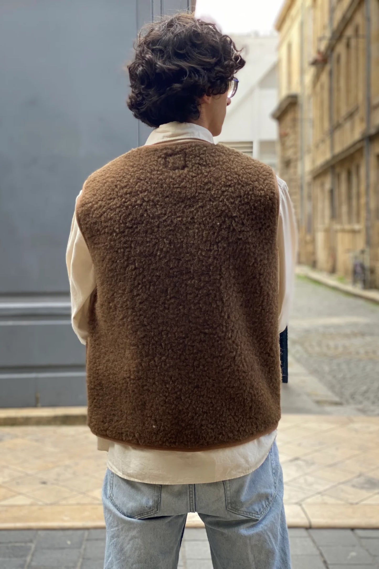 Gilet en Laine Coldbreaker - Pepitco Vest (Bark)