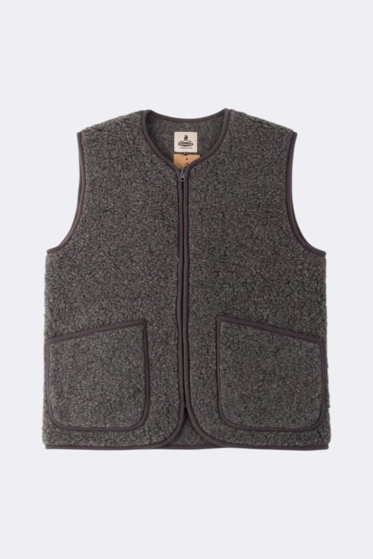 COLDBREAKER Pepitco Vest Graphite | Gilet Laine Yoko Wool | Edgar Bdx