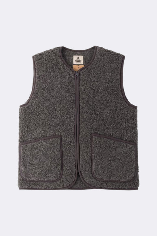 COLDBREAKER Pepitco Vest Graphite | Gilet Laine Yoko Wool | Edgar Bdx