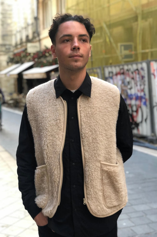 Gilet en Laine Coldbreaker - Pepitco Vest (Beige)