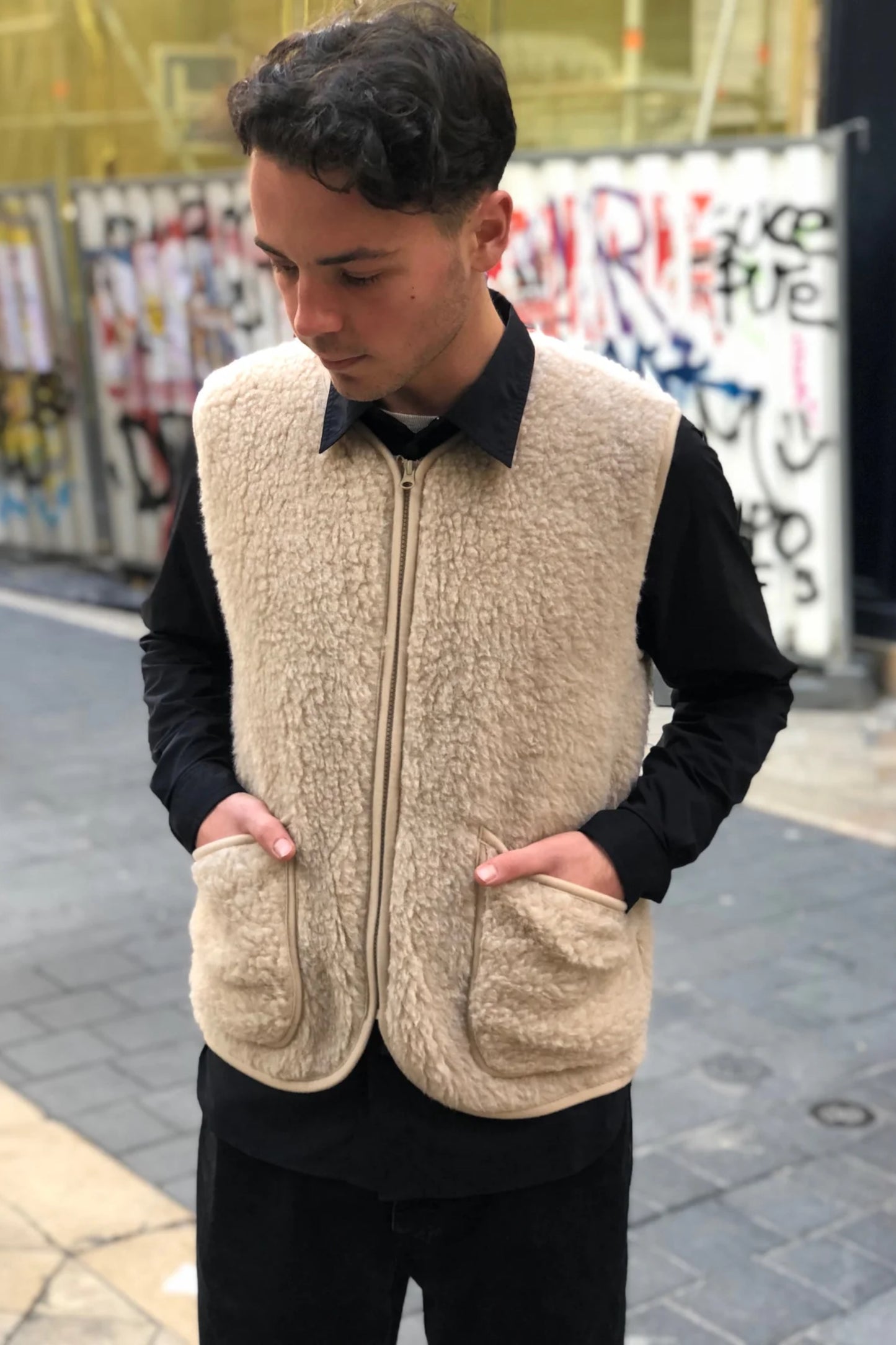 Gilet en Laine Coldbreaker - Pepitco Vest (Beige)