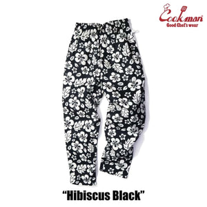 Cookman - Chef Pants Hibiscus (Black)