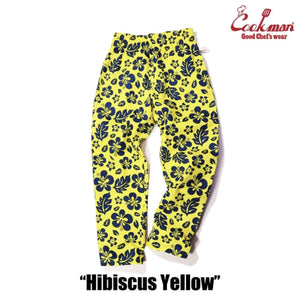 Cookman - Chef Pants Hibiscus (Yellow)
