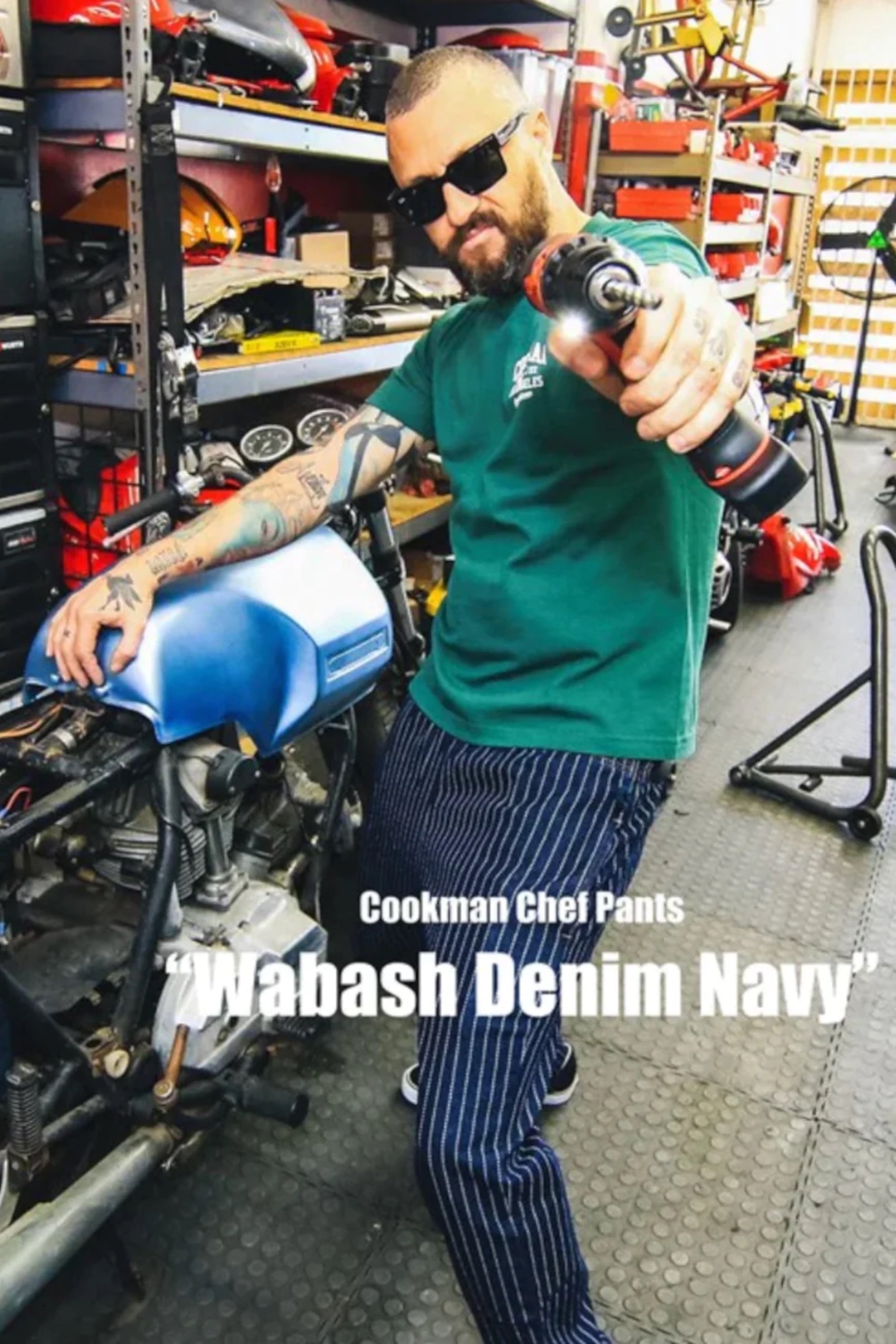 Cookman - Chef Pants Wabash Denim (Navy)