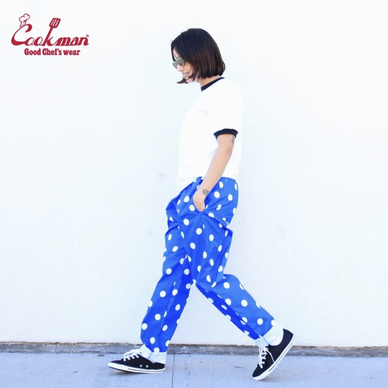 Cookman - Chef Pants Dots (Blue)