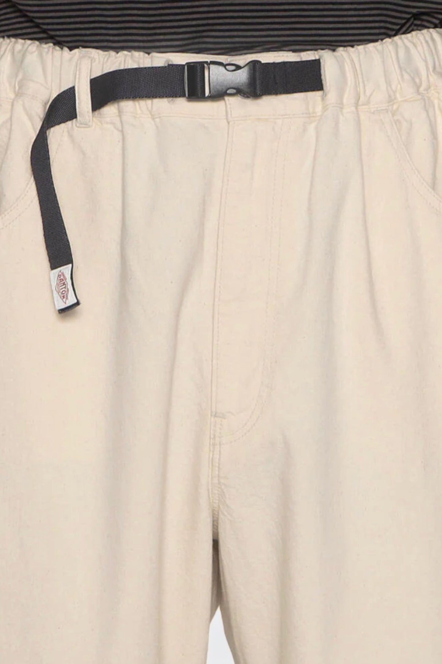Danton - Color Denim Belted Easy Pants (Blue) 