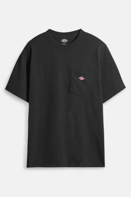Danton - Short Sleeve Pocket T-Shirt Plain (Black)