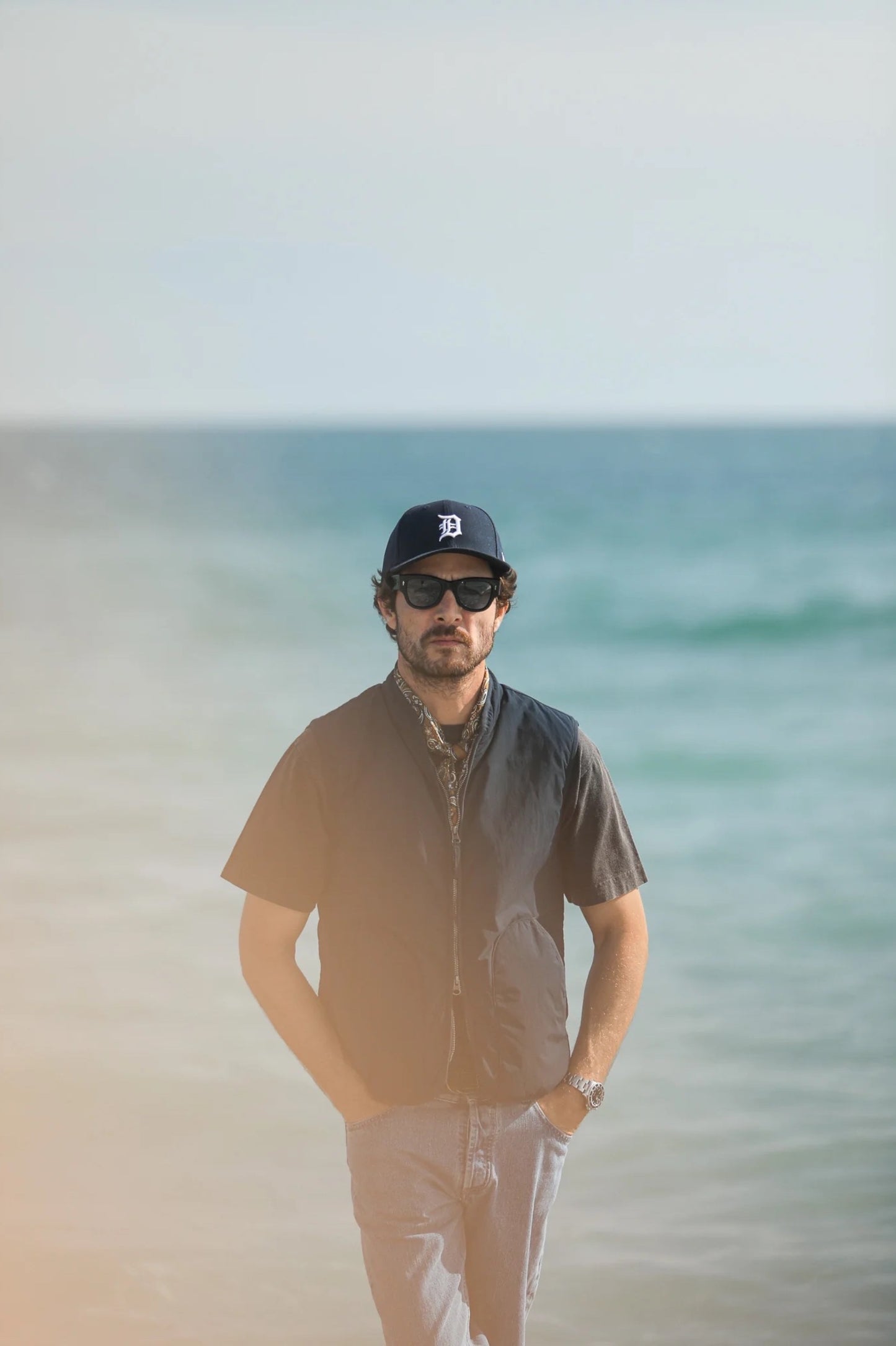 Gilet Drapeau Noir Navy - Gilet Matelassé Primaloft Thermorégulant