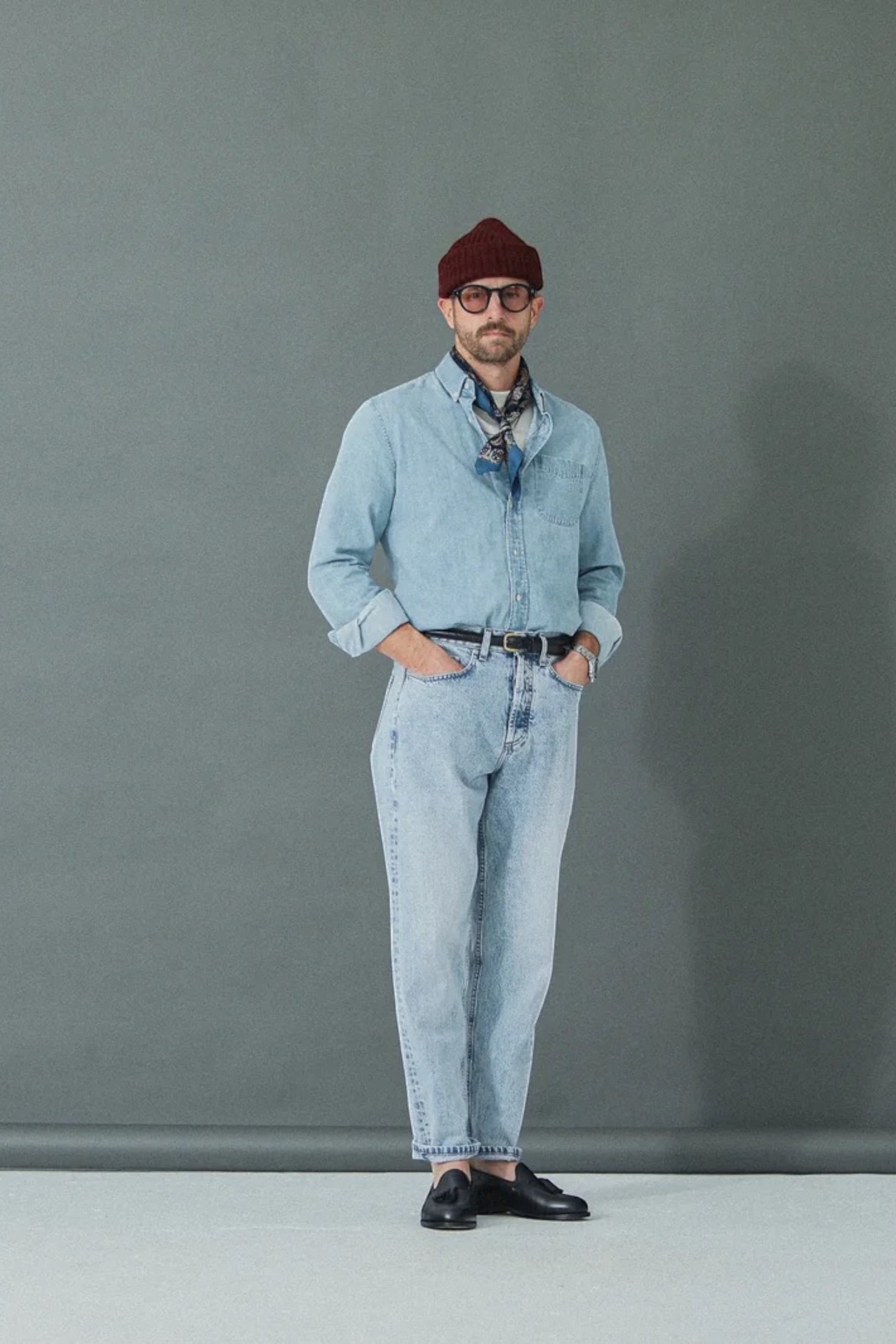 DRAPEAU NOIR Jeans Comfort Fit Selvedge Denim Bleach | Jean Premium | Edgar Bdx
