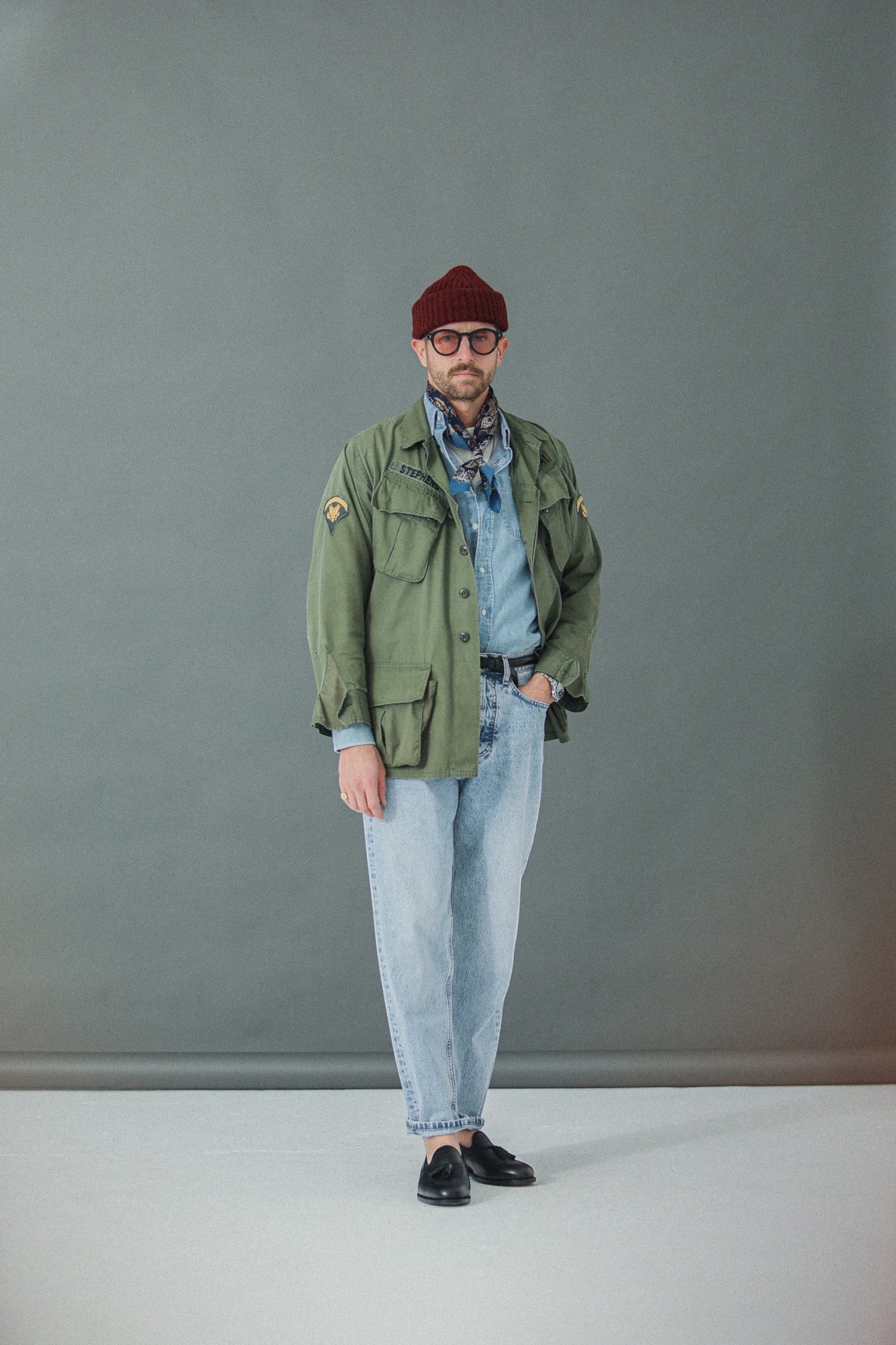 DRAPEAU NOIR Jeans Comfort Fit Selvedge Denim Bleach | Jean Premium | Edgar Bdx