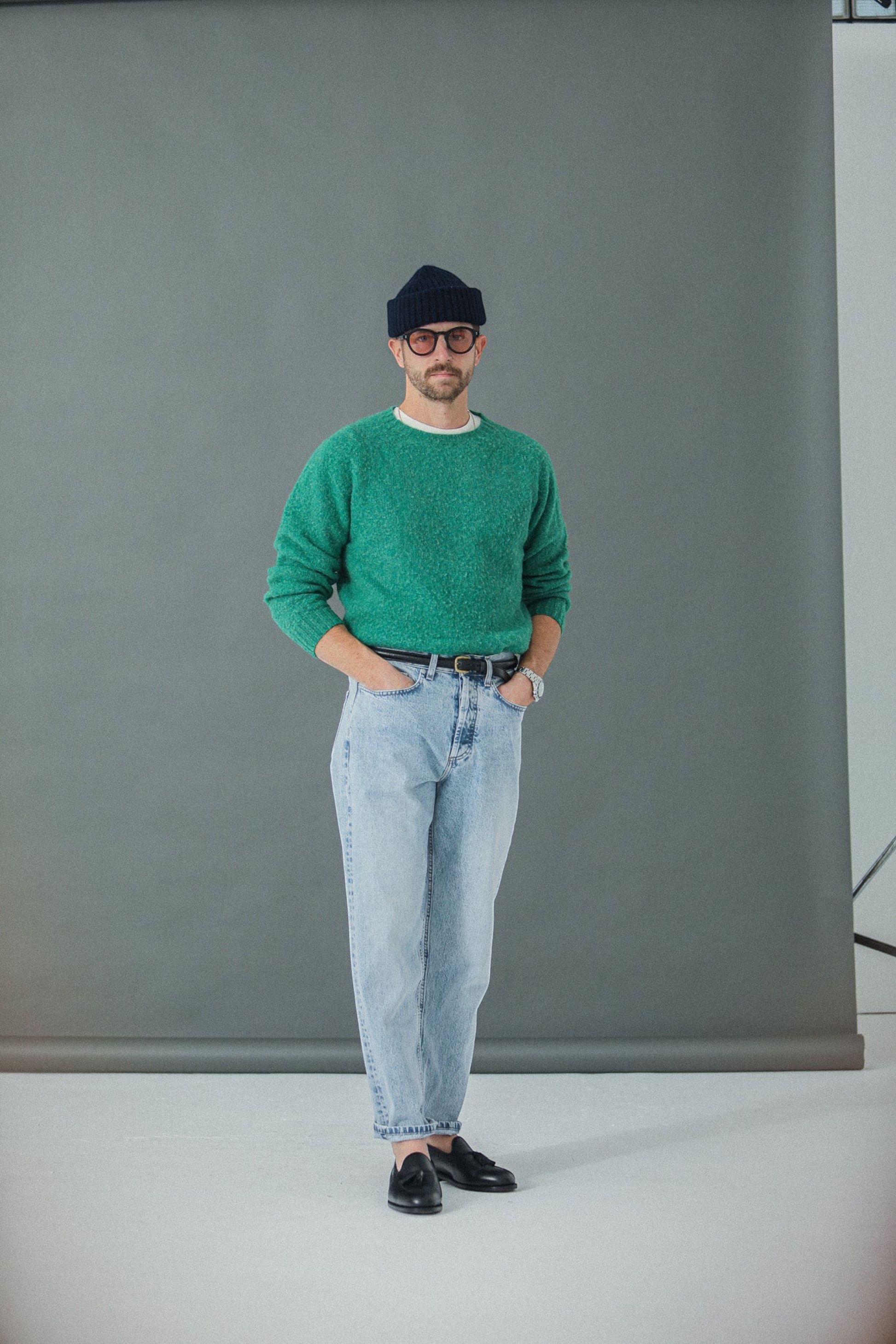 DRAPEAU NOIR Jeans Comfort Fit Selvedge Denim Bleach | Jean Premium | Edgar Bdx