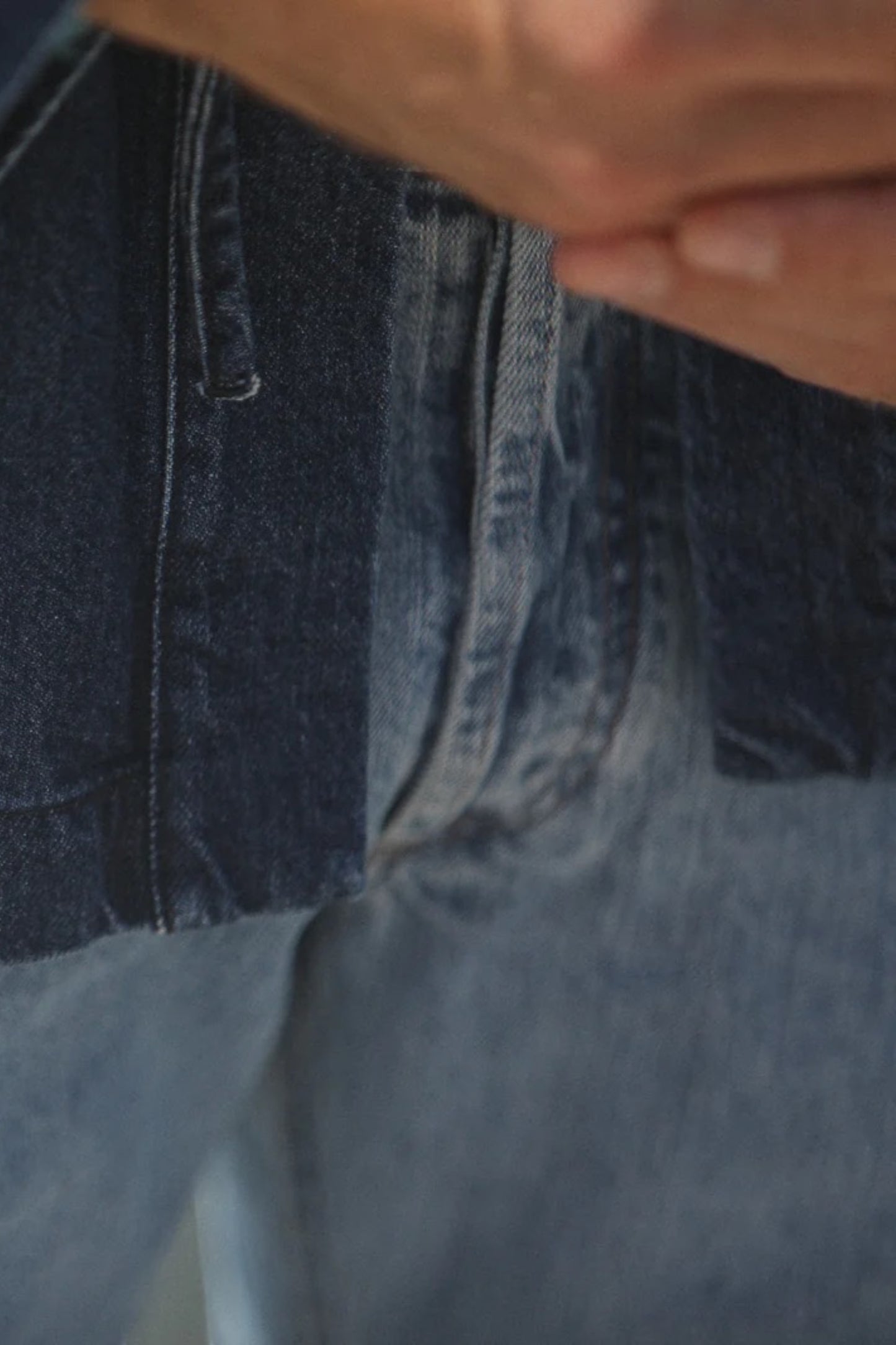 Kimono Drapeau Noir Stonewash - Veste Denim Japonais Noragi