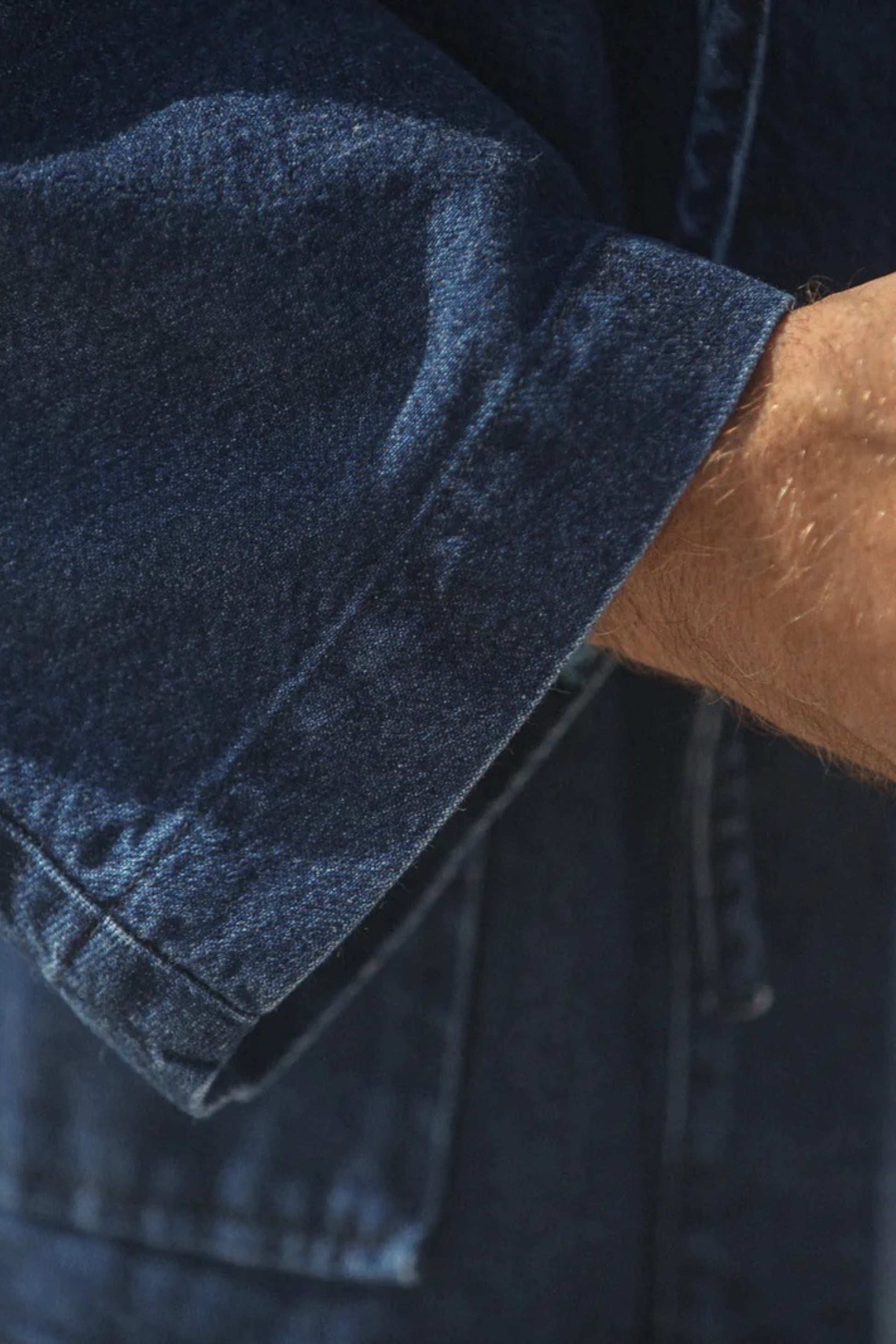 Kimono Drapeau Noir Stonewash - Veste Denim Japonais Noragi