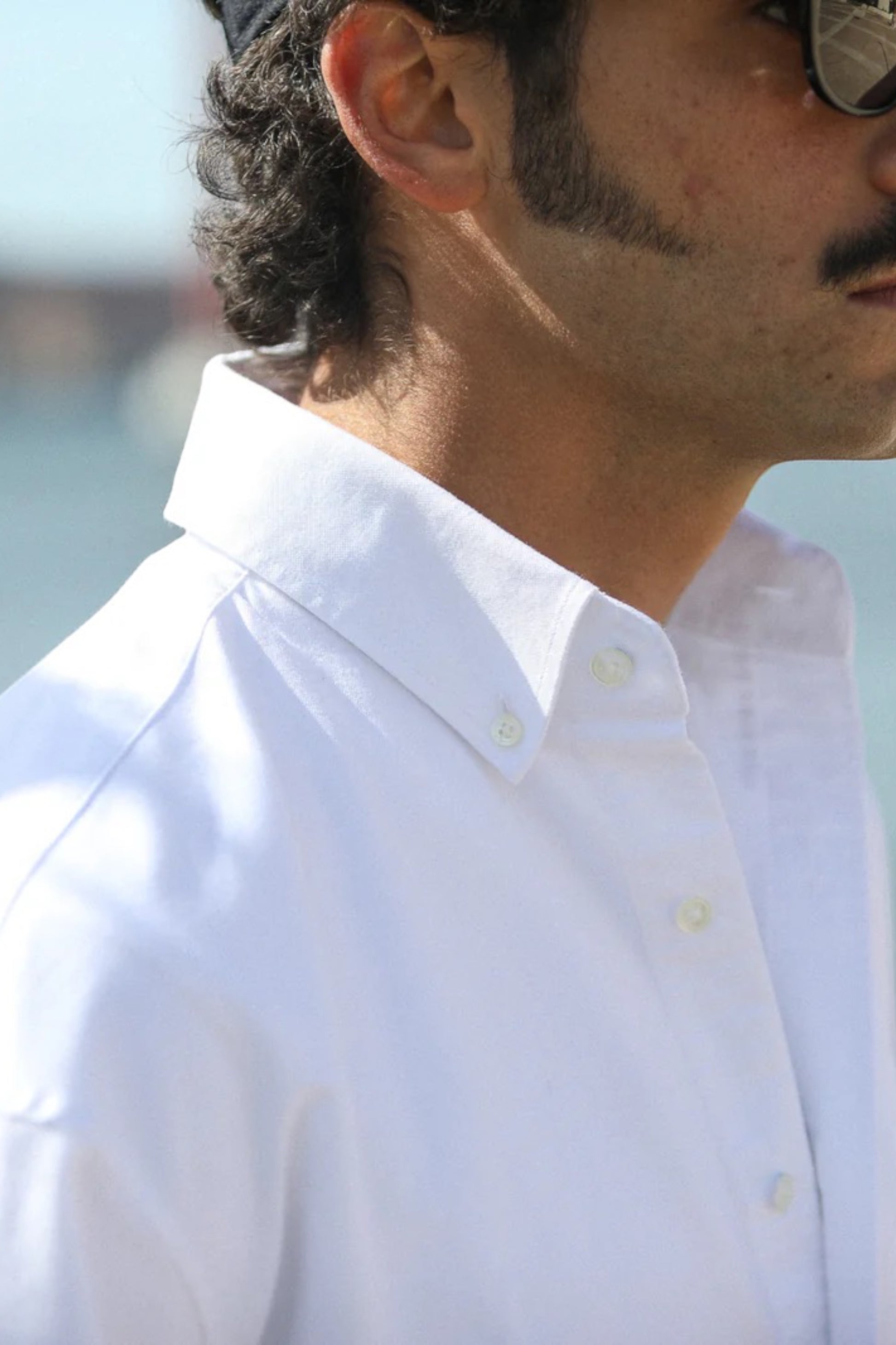 Chemise Drapeau Noir Blanche - Oxford Modern Shirt Coton