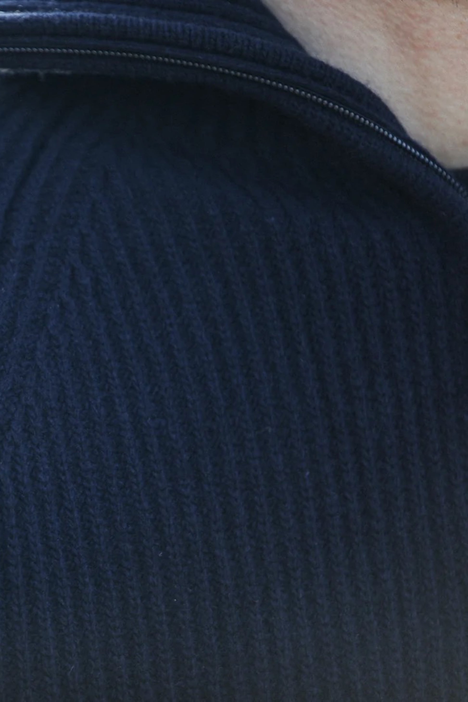 DRAPEAU NOIR Pull Trucker Lambswool Navy | Pull Laine Premium | Edgar Bdx