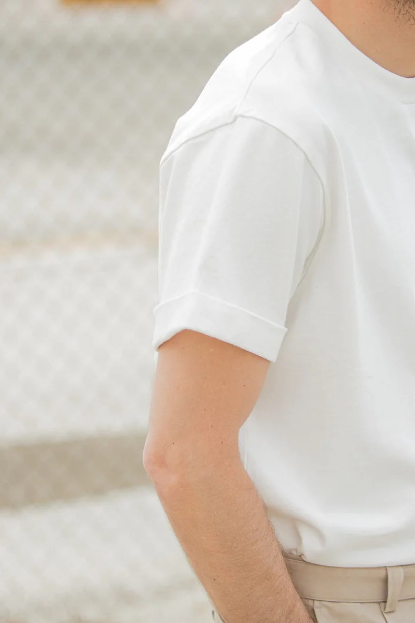 T-shirt Drapeau Noir Creme - Tee-Shirt Confort Coton 240gsm