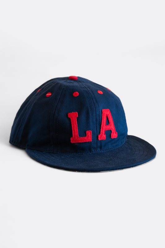 Ebbets Field Flannel - Los Angeles (PCL) 1941 Vintage 8-Panel Ballcap (Navy)