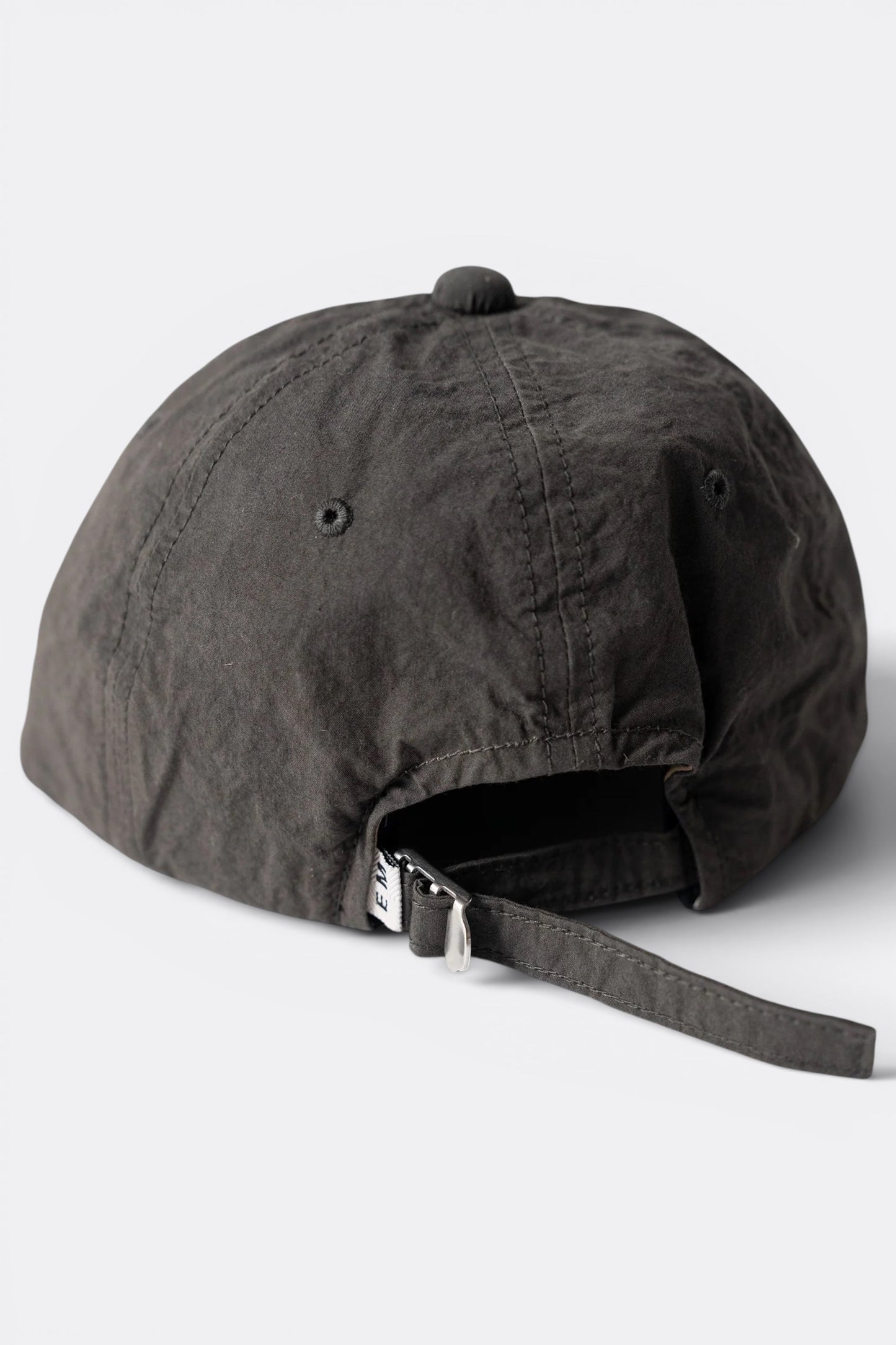 Ends And Means 6 Panels Cap Black | Casquette Coton Nylon Made in Japan | Edgar Bdx