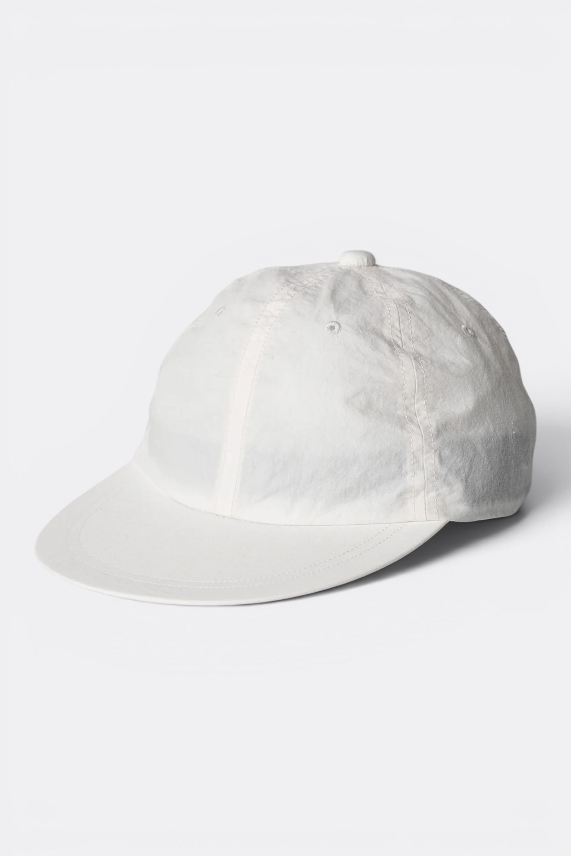 Ends And Means 6 Panels Cap White | Casquette Coton Nylon Made in Japan | Edgar Bdx