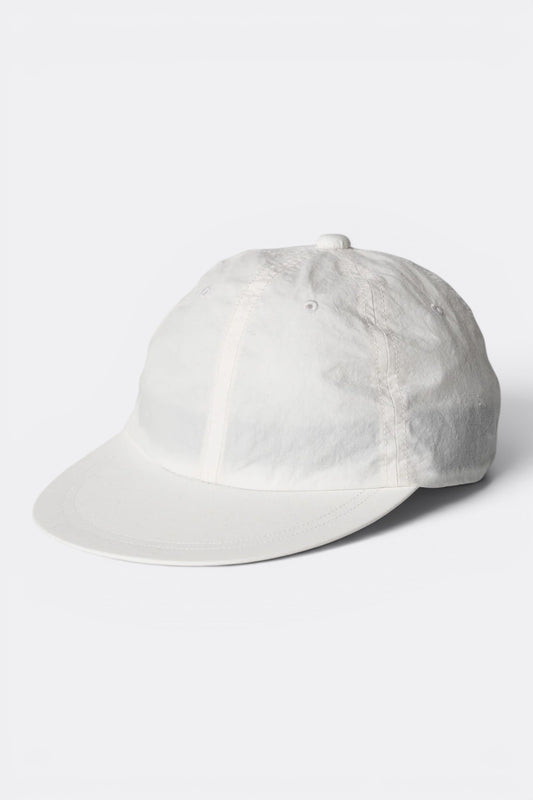 Ends And Means 6 Panels Cap White | Casquette Coton Nylon Made in Japan | Edgar Bdx