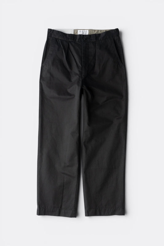 Ends And Means Army Chino Black | Pantalon Twill Coton Polyester Made in Japan | Edgar Bdx