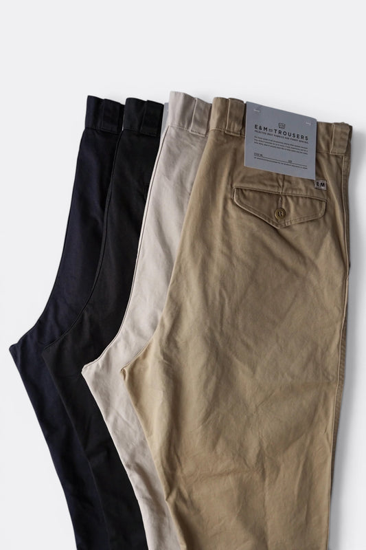 Ends And Means Army Chino Dark Navy | Pantalon Twill Coton Polyester Made in Japan | Edgar Bdx
