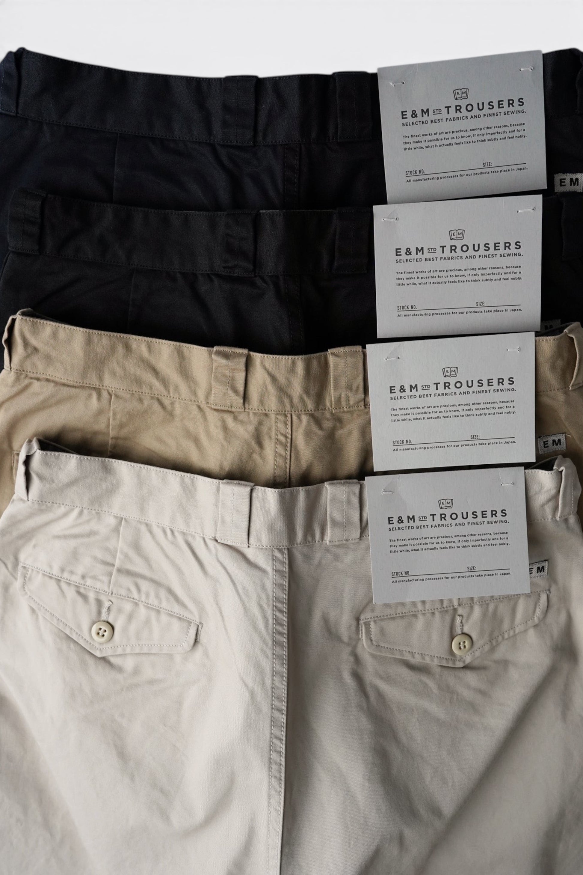 Ends And Means Army Chino Dark Navy | Pantalon Twill Coton Polyester Made in Japan | Edgar Bdx