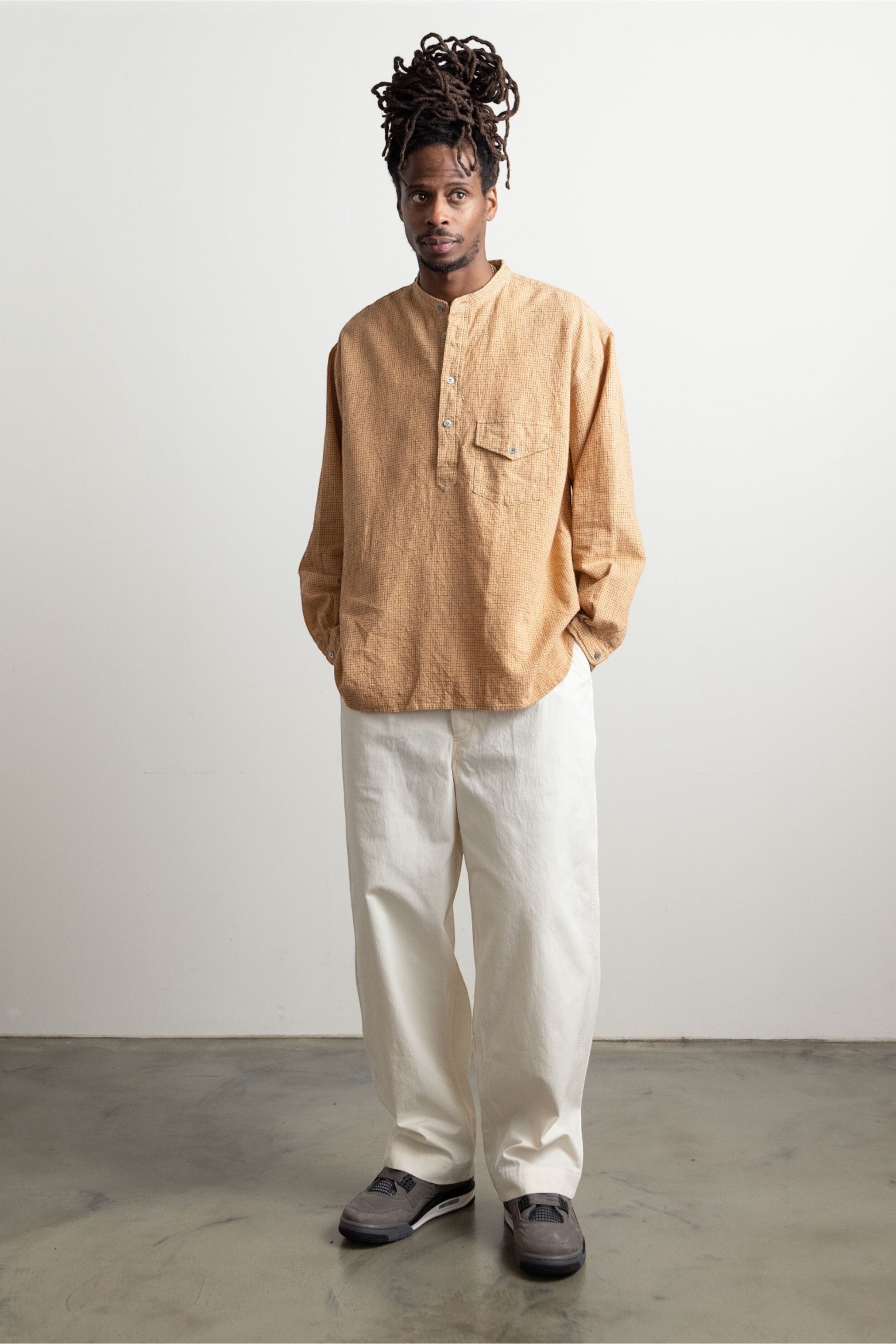 Ends And Means Army Chino Ivory | Pantalon Twill Coton Polyester Made in Japan | Edgar Bdx