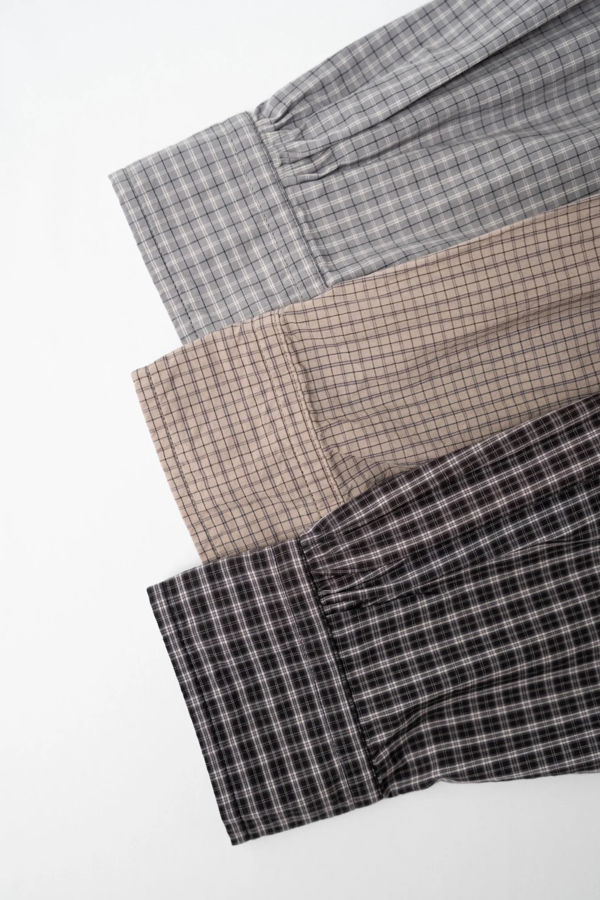 Ends And Means B.D Shirt Beige Check | Chemise Coton Relaxed Made in Japan | Edgar Bdx