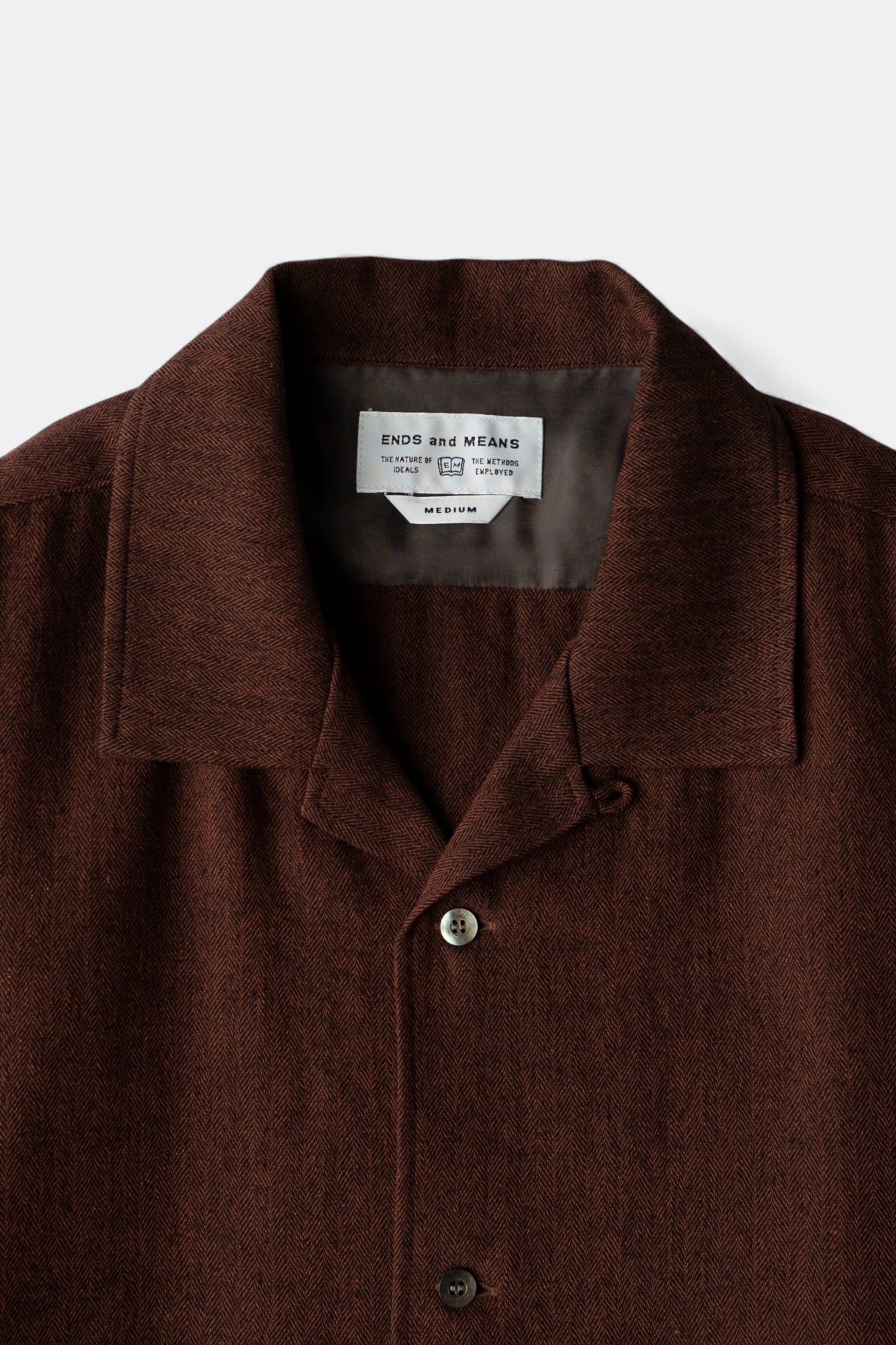 Ends And Means - Carlo Shirt (Brick Brown)