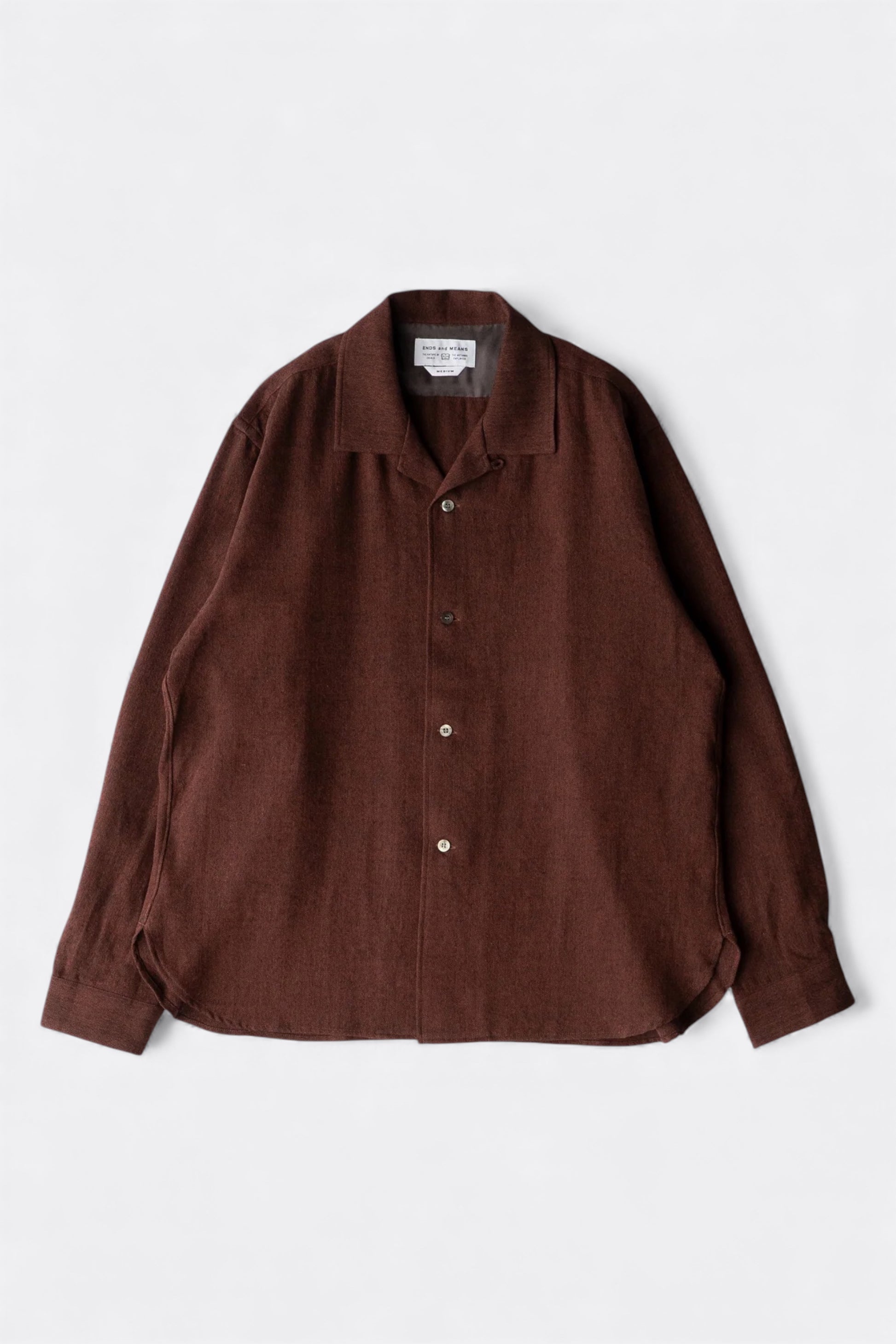 Ends And Means - Carlo Shirt (Brick Brown)